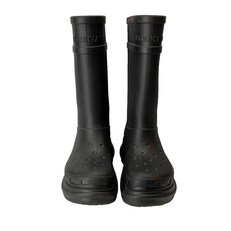 BALENCIAGA/crocs/Rain Boots/EU 41/BLK/CROC BOOT