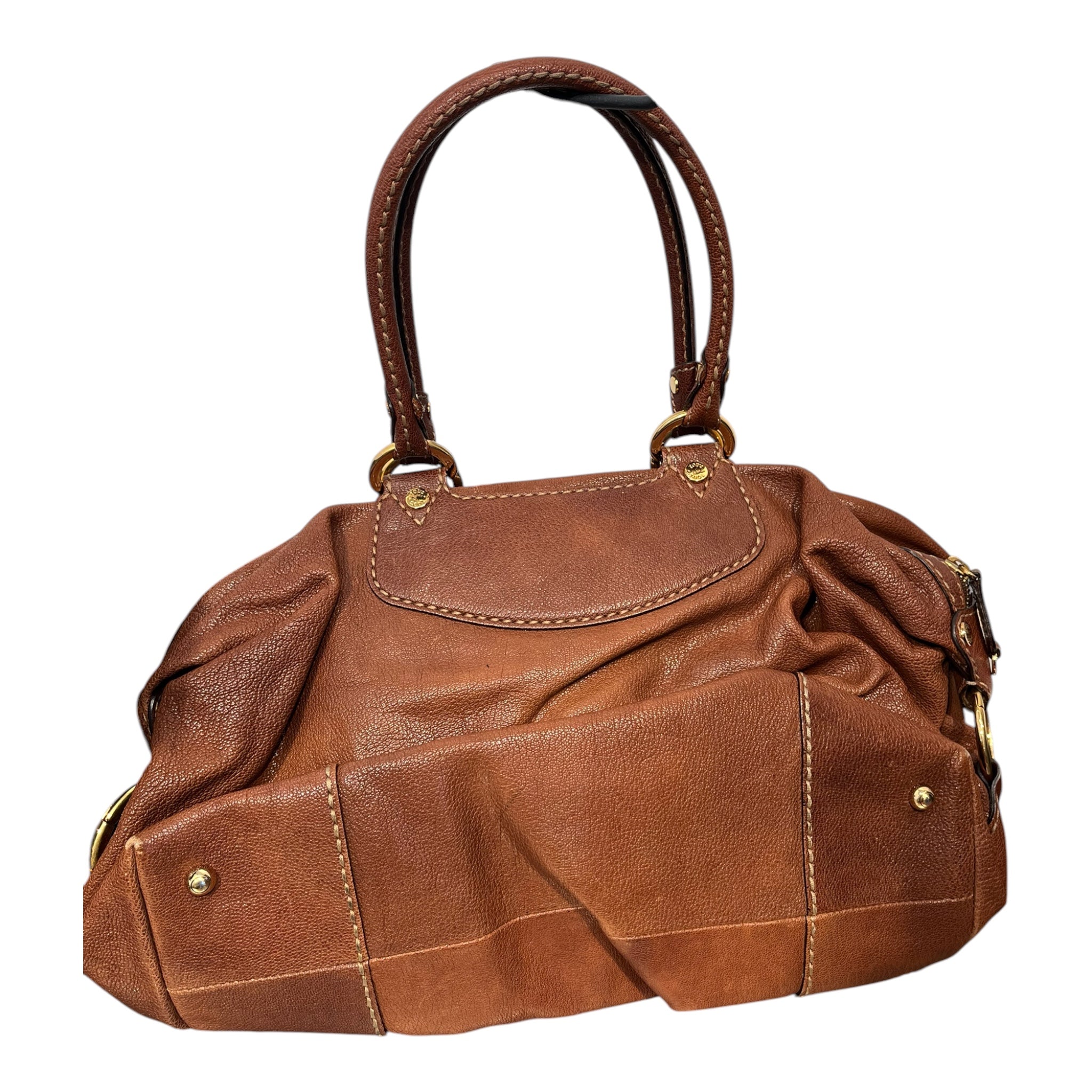 TOD'S/Hand Bag/Leather/BRW/Big Front Buckle view 2