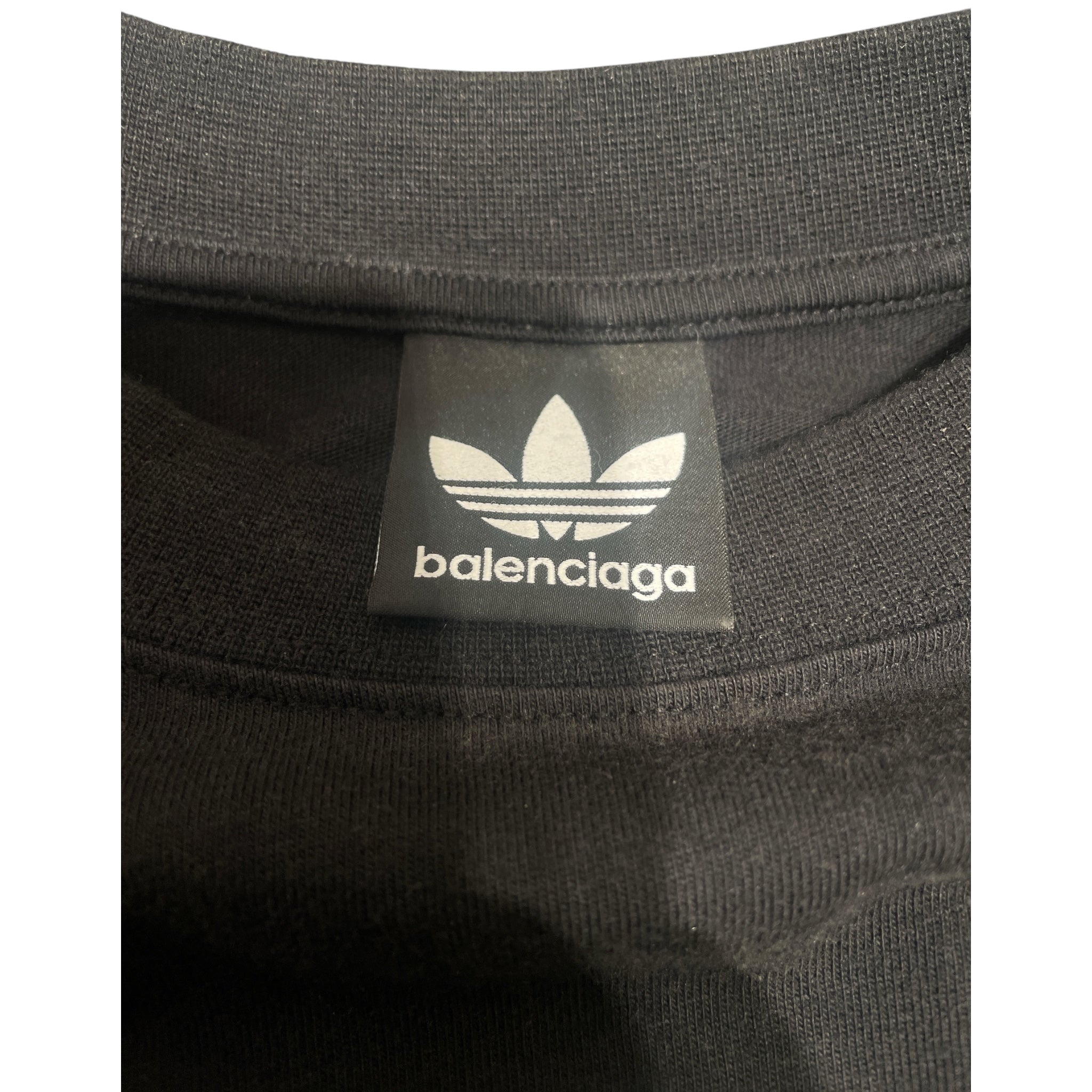 BALENCIAGA/adidas/T-Shirt/L/Cotton/BLK/ view 3