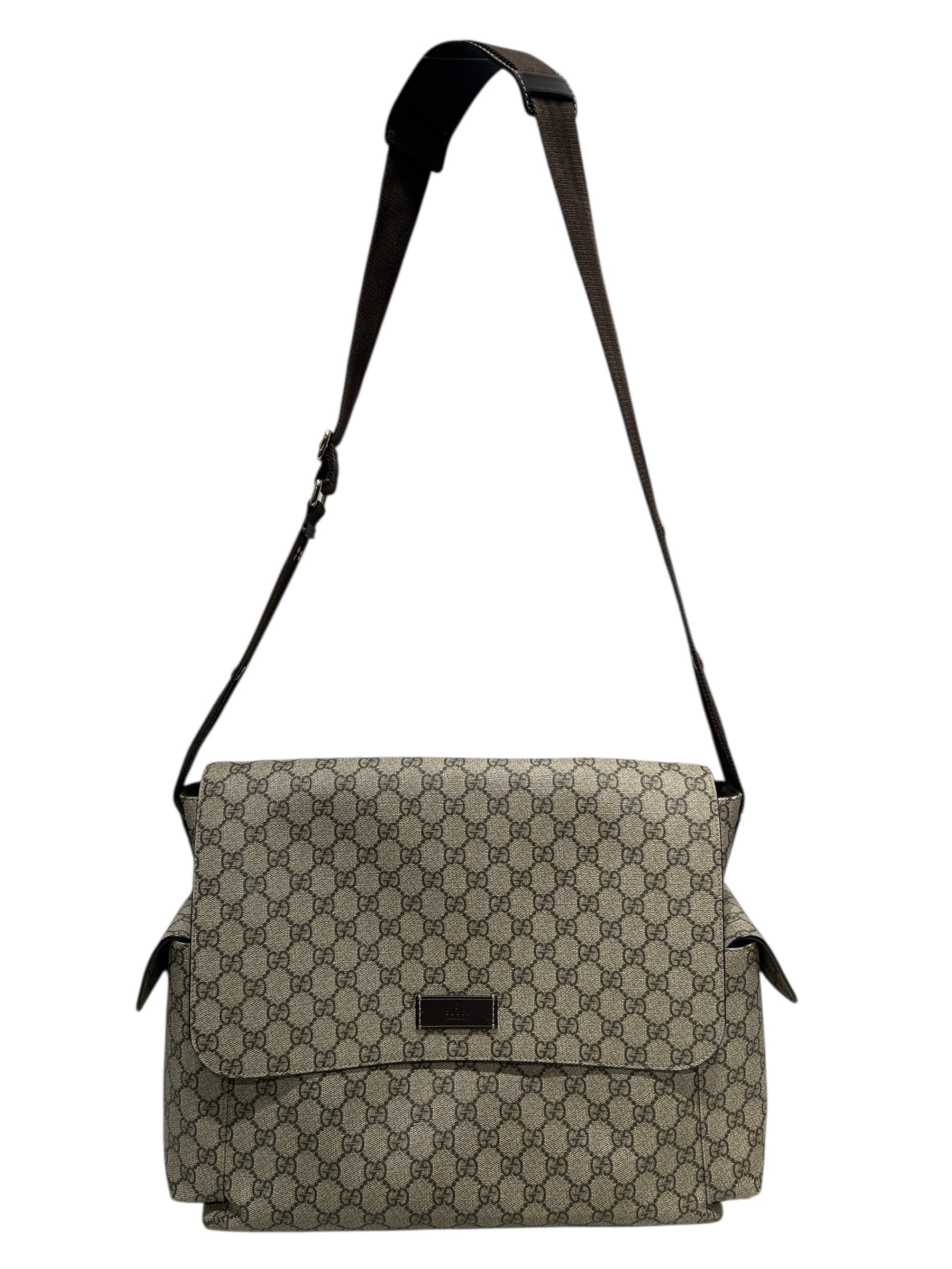 GUCCI/Bag/Monogram/Leather/BRW/SUPREME DIAPER BAG view 1