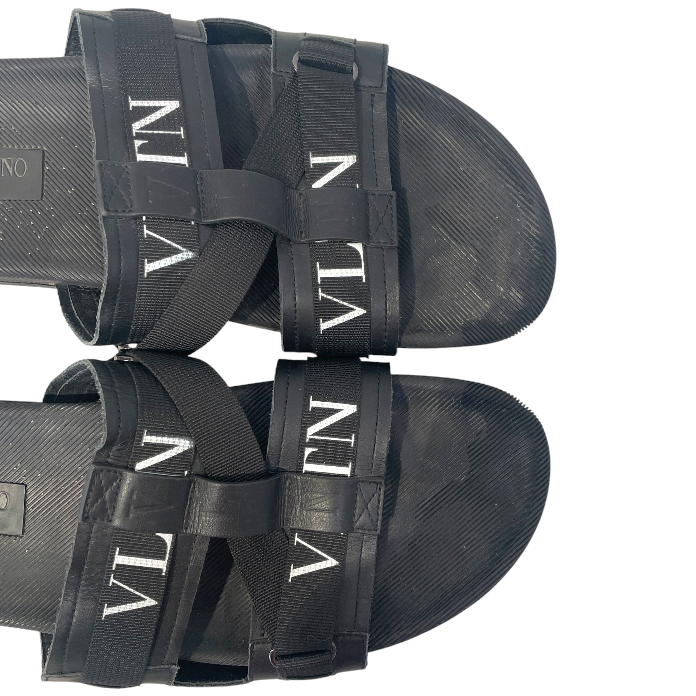VALENTINO/Sandals/EU 41/Monogram/BLK/VLTN Logo Slides view 4