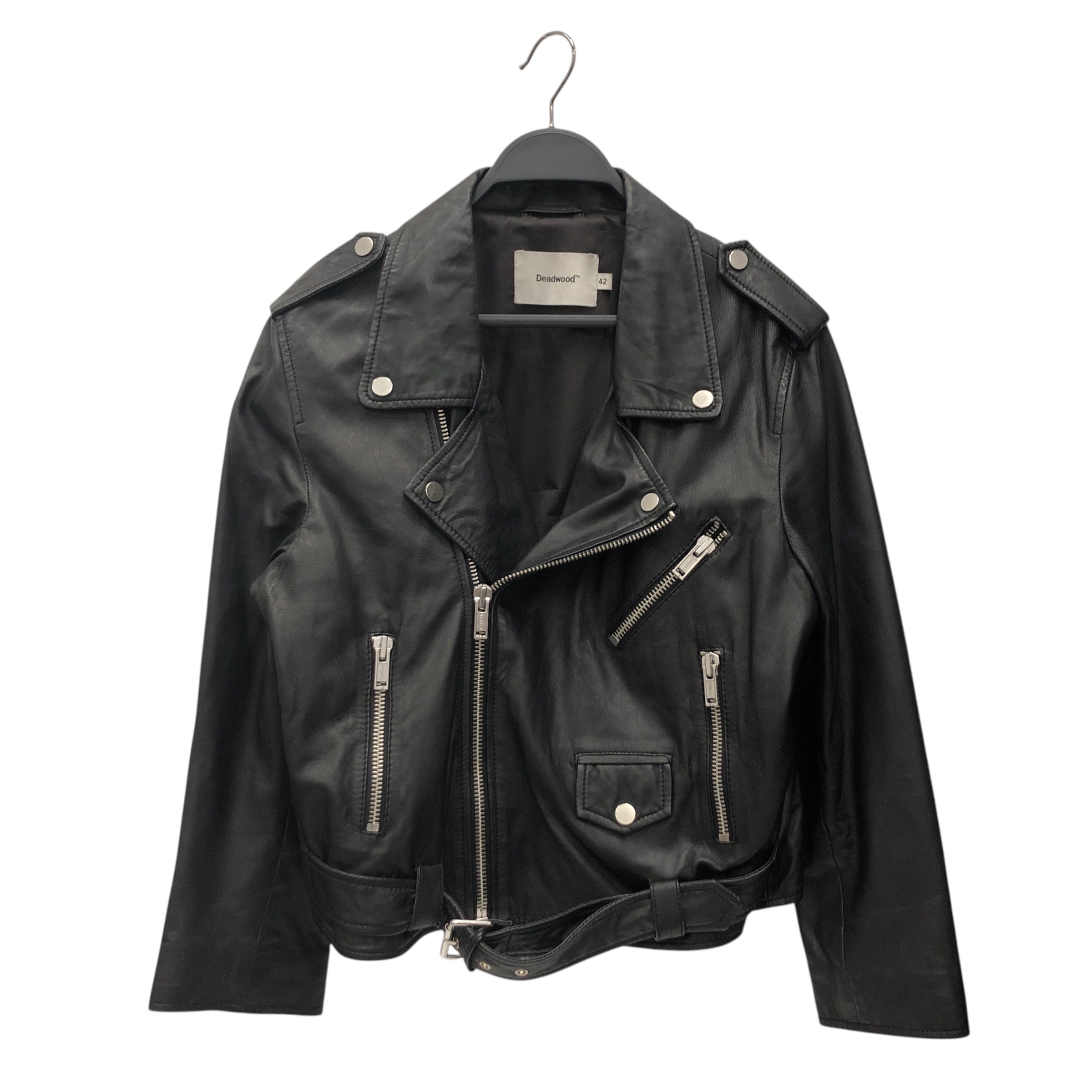 Deadwood/Leather Jkt/S/Leather/BLK/Single Breasted/Deadwood Leather Jkt view 1