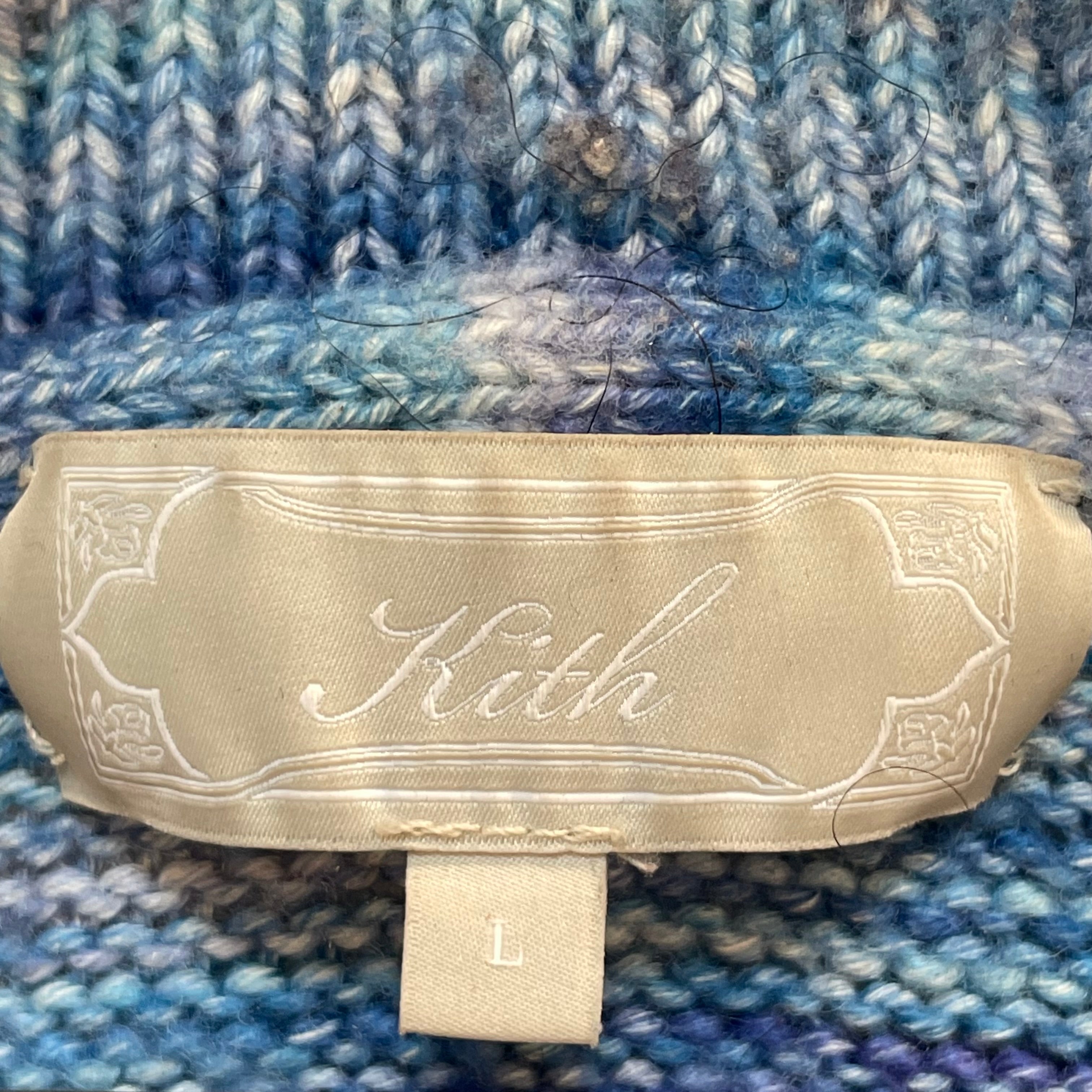 KITH/Sweater/L/Wool/BLU/knitted/prp/wht view 3