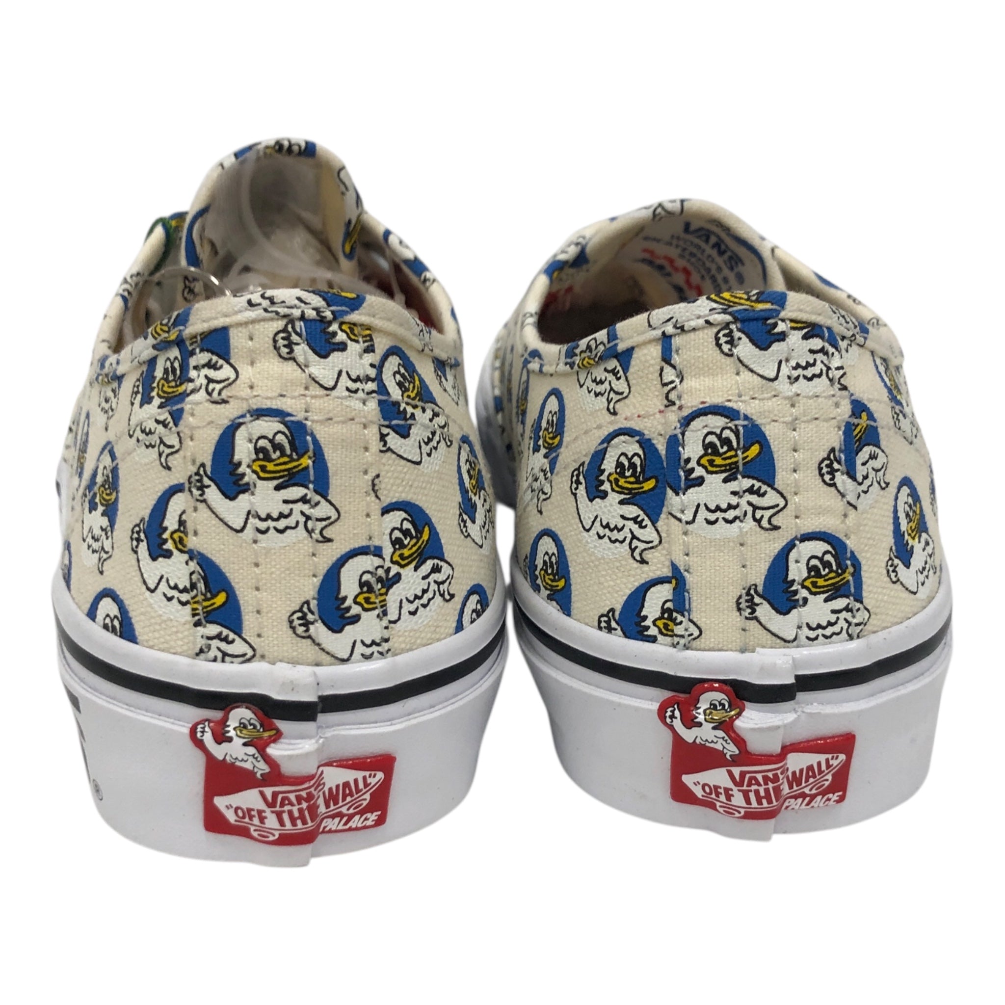 PALACE/VANS/Low-Sneakers/US 7.5/All Over Print/Cotton/WHT/all over duck pattern view 4