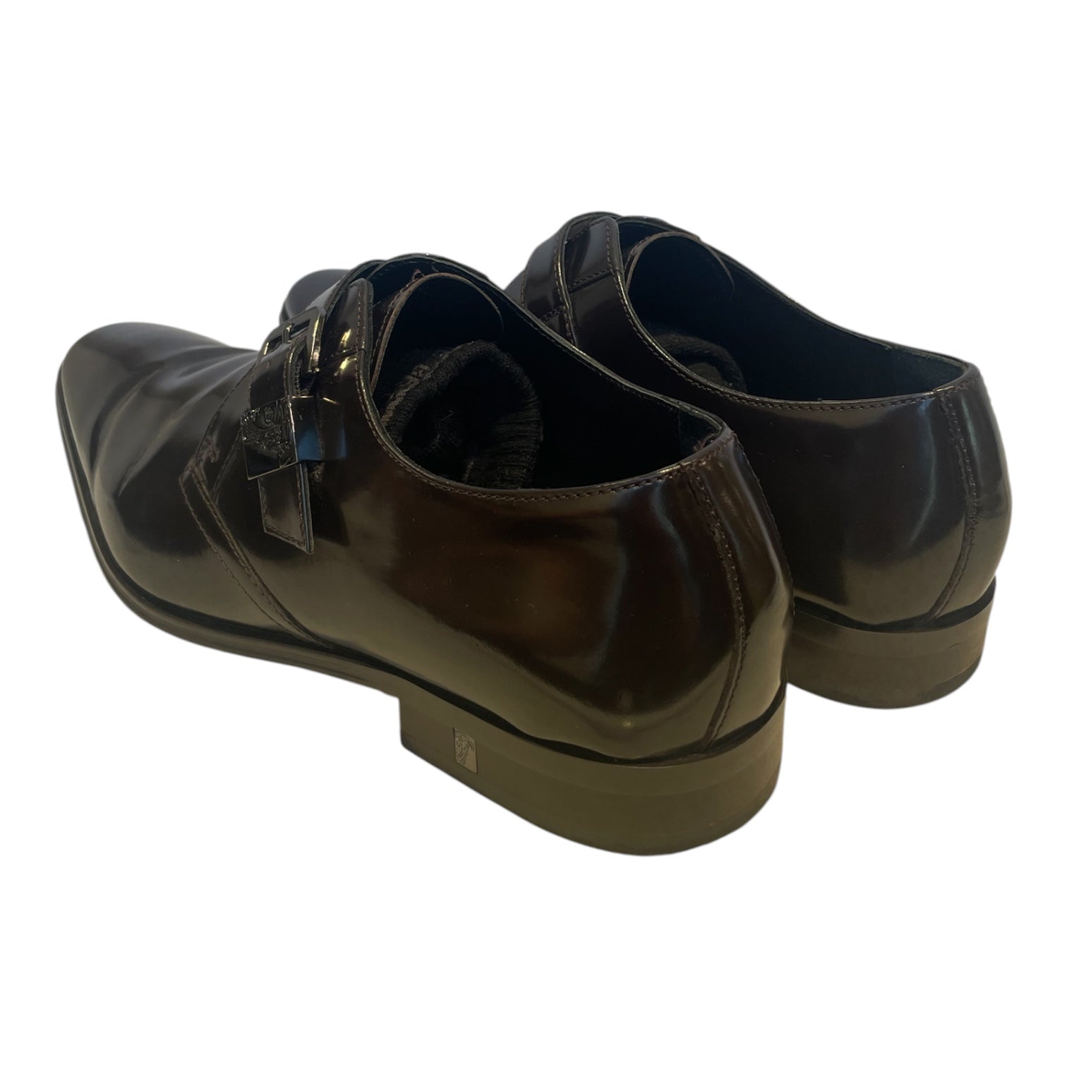 VERSACE/Dress Shoes/EU 42/Leather/BRW/versace colletion brown buckle view 2