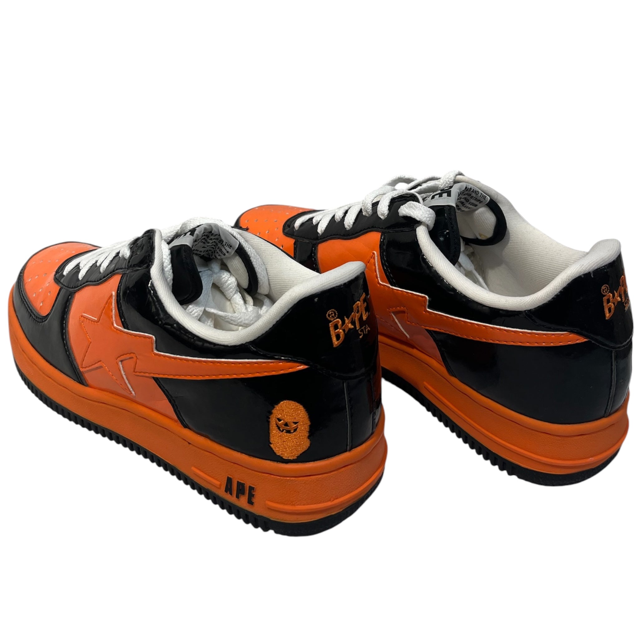 BAPE STA!/Low-Sneakers/US 8/Leather/ORN/Halloween view 2