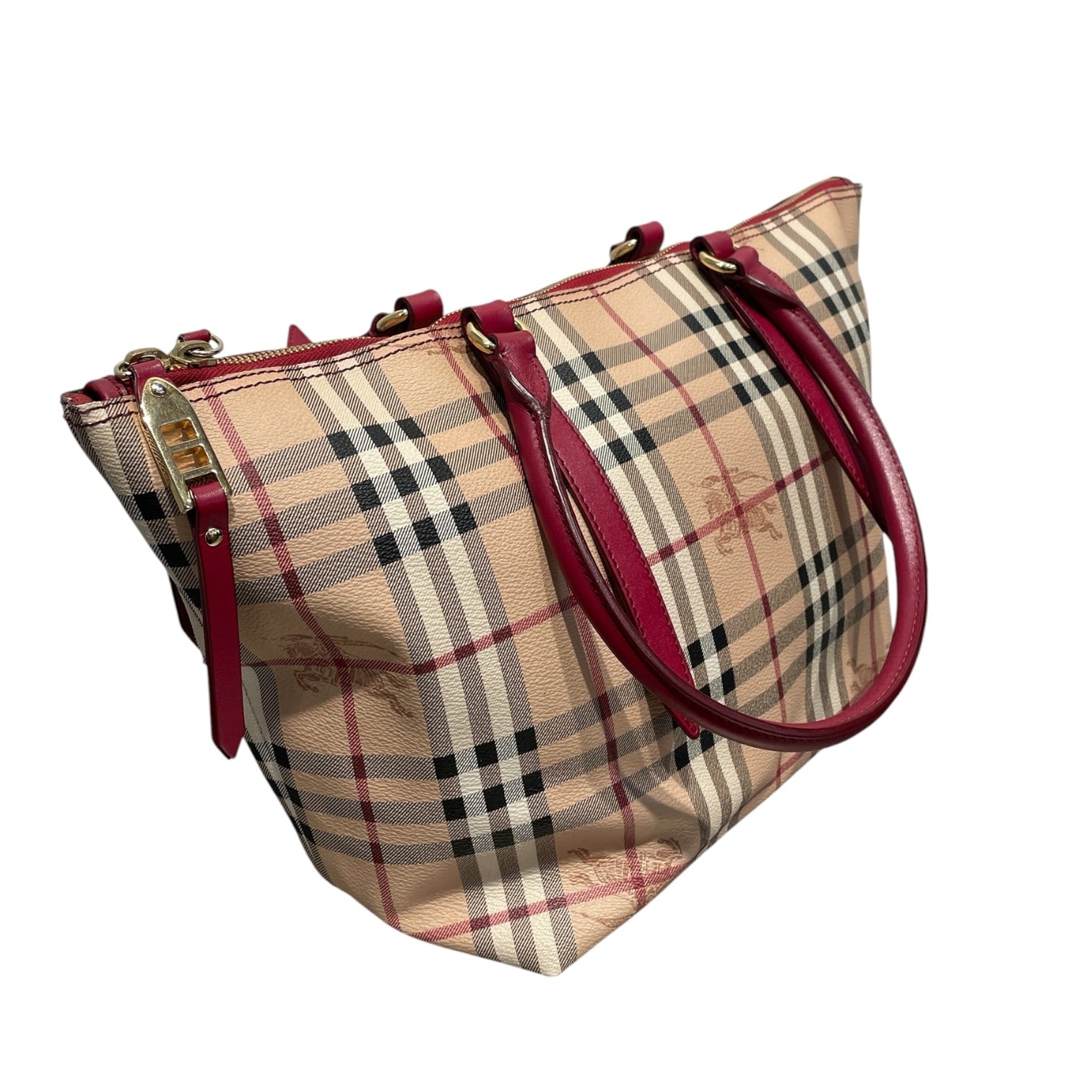 BURBERRY BLACK LABEL/Tote Bag/Hombre Check/Cotton/BEG/HAYMARKET CHECK SALISBURY TOTE view 6