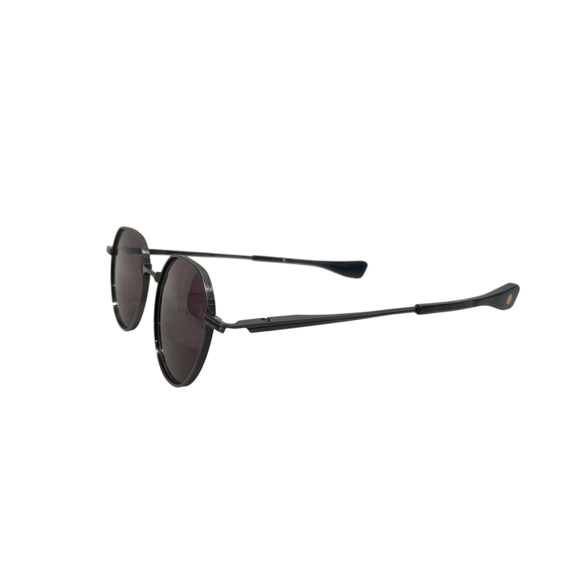 DITA/Sunglasses/Titanium/GRY/Round/M's/VERS ONE / MADE IN JAPAN view 2