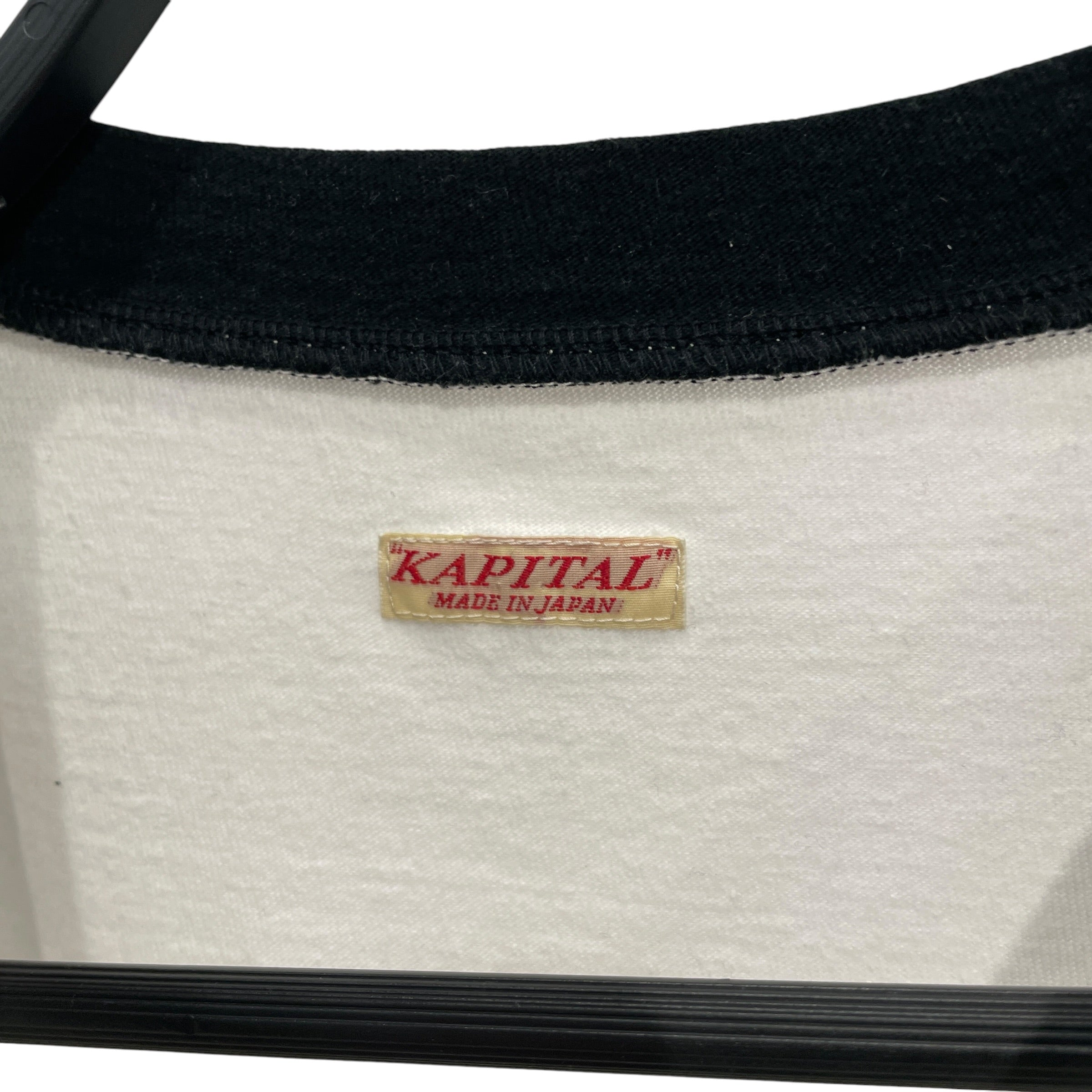 KAPITAL/T-Shirt/4/Cotton/WHT/Graphic/BOWTIE GRAPHIC view 3