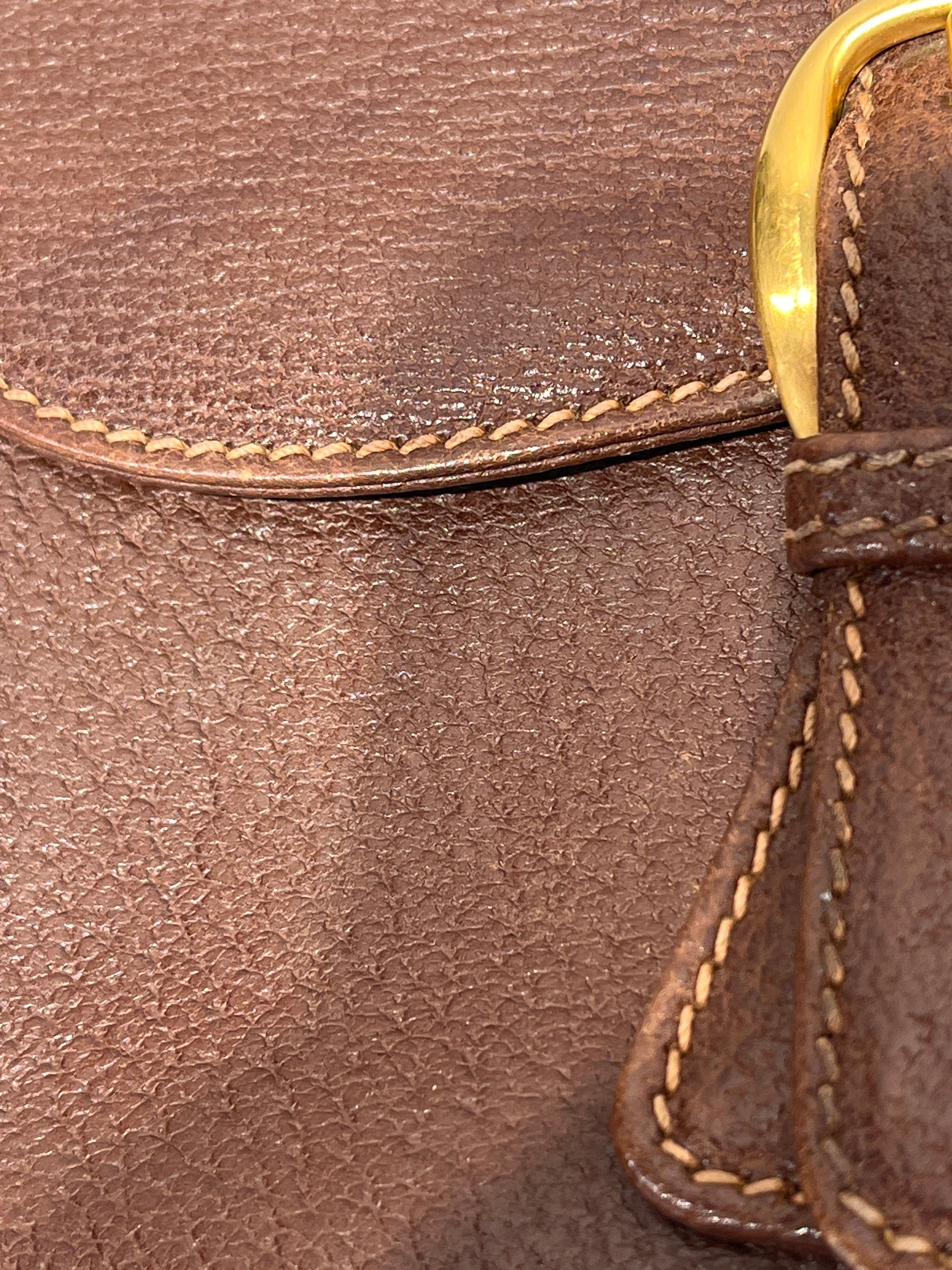 GUCCI/Bag/Leather/BRW/vintage camera bag view 7