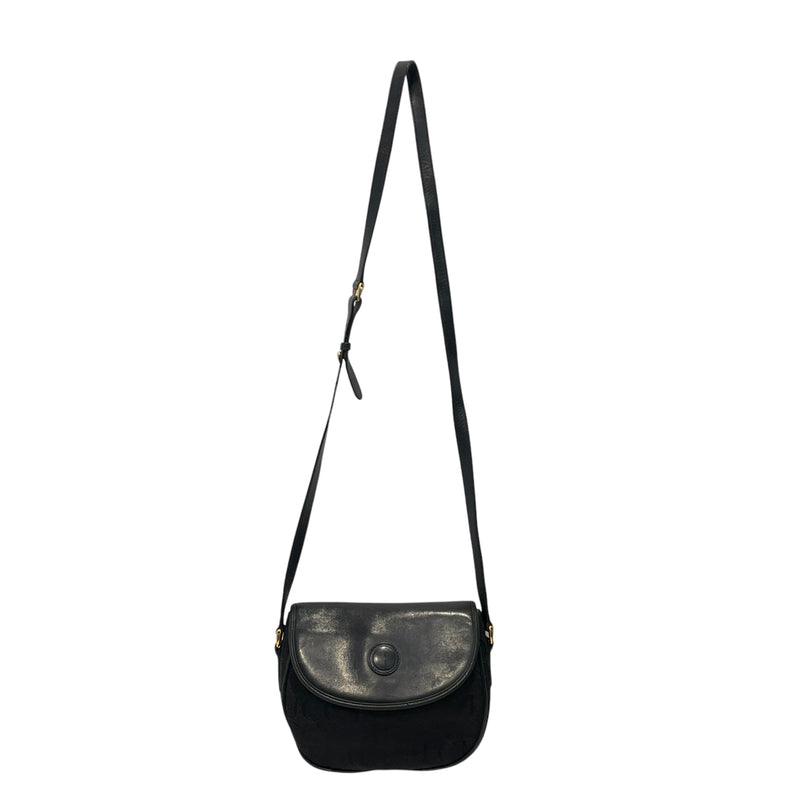 GUCCI/Hand Bag/OS/Monogram/BLK/HALF MOON GG