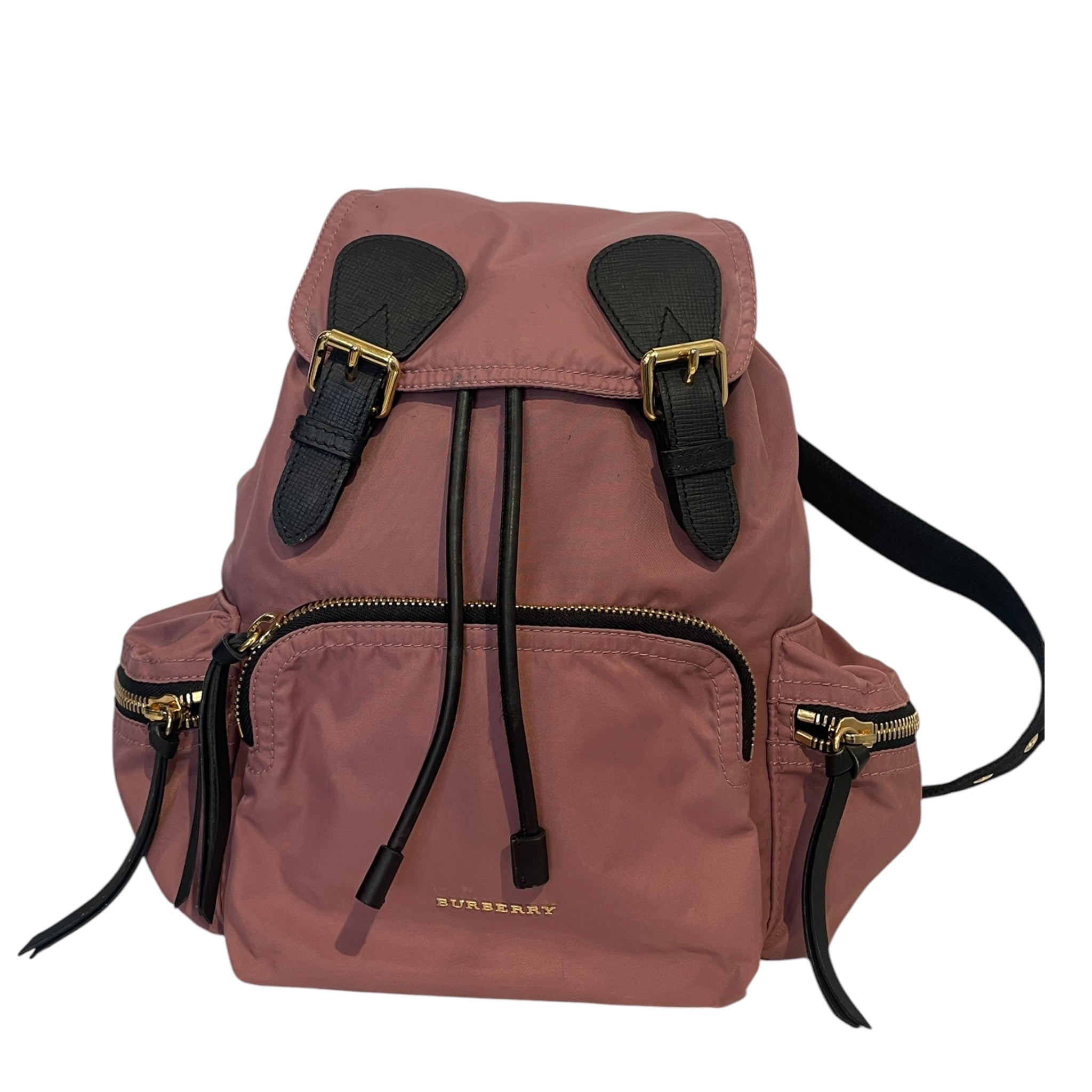 BURBERRY/Backpack/Nylon/PNK/PNK BACKPACK GLD HARDWARE view 1