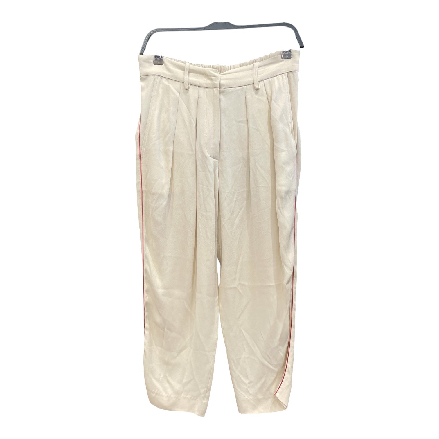 ISABEL MARANT/Bottoms/38/Rayon/BEG/BROWN TRIM FLOWY PANT view 1