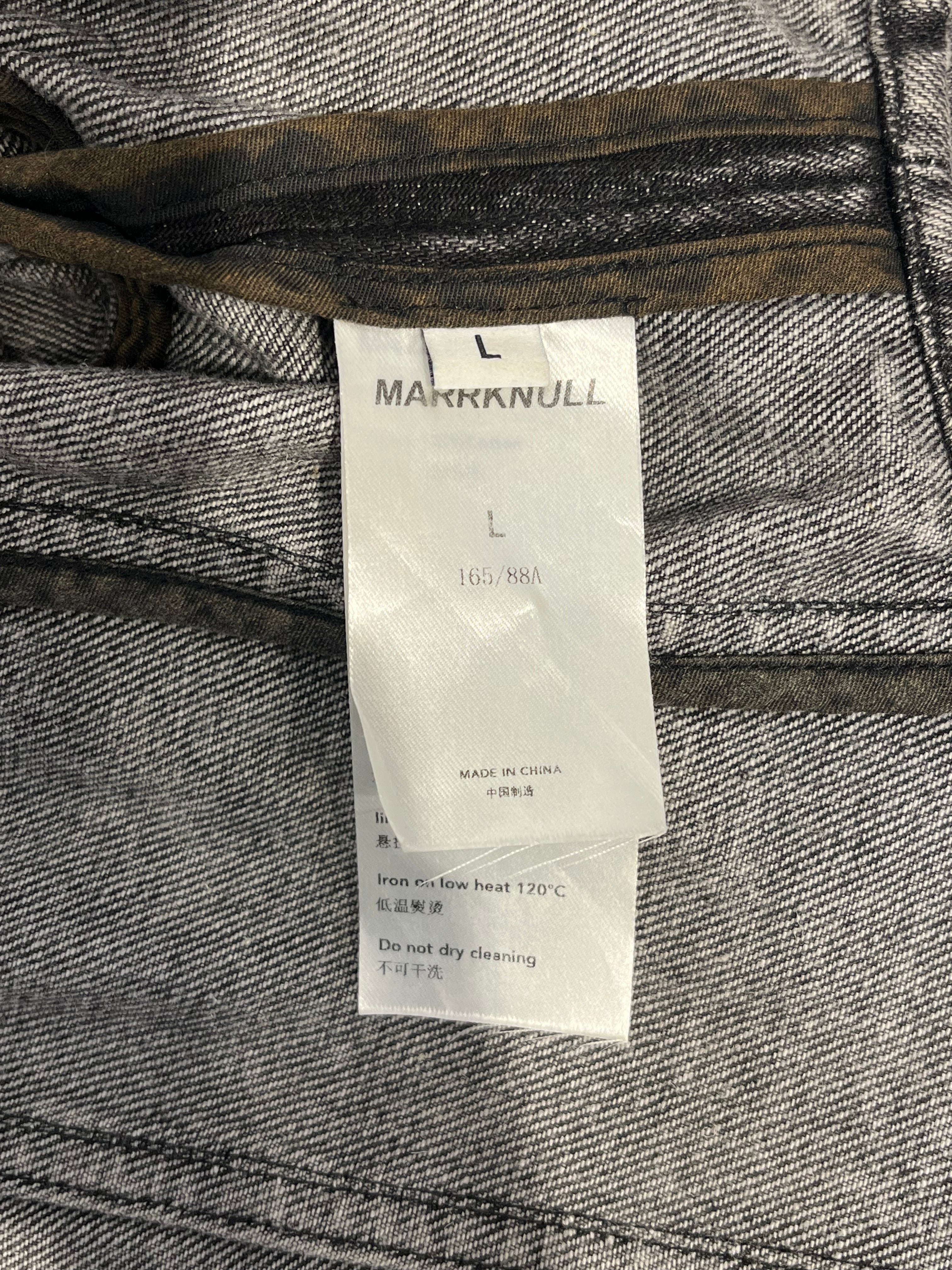 marrknull/Blouse/L/Cotton/GRY/zip up layered low cut view 4
