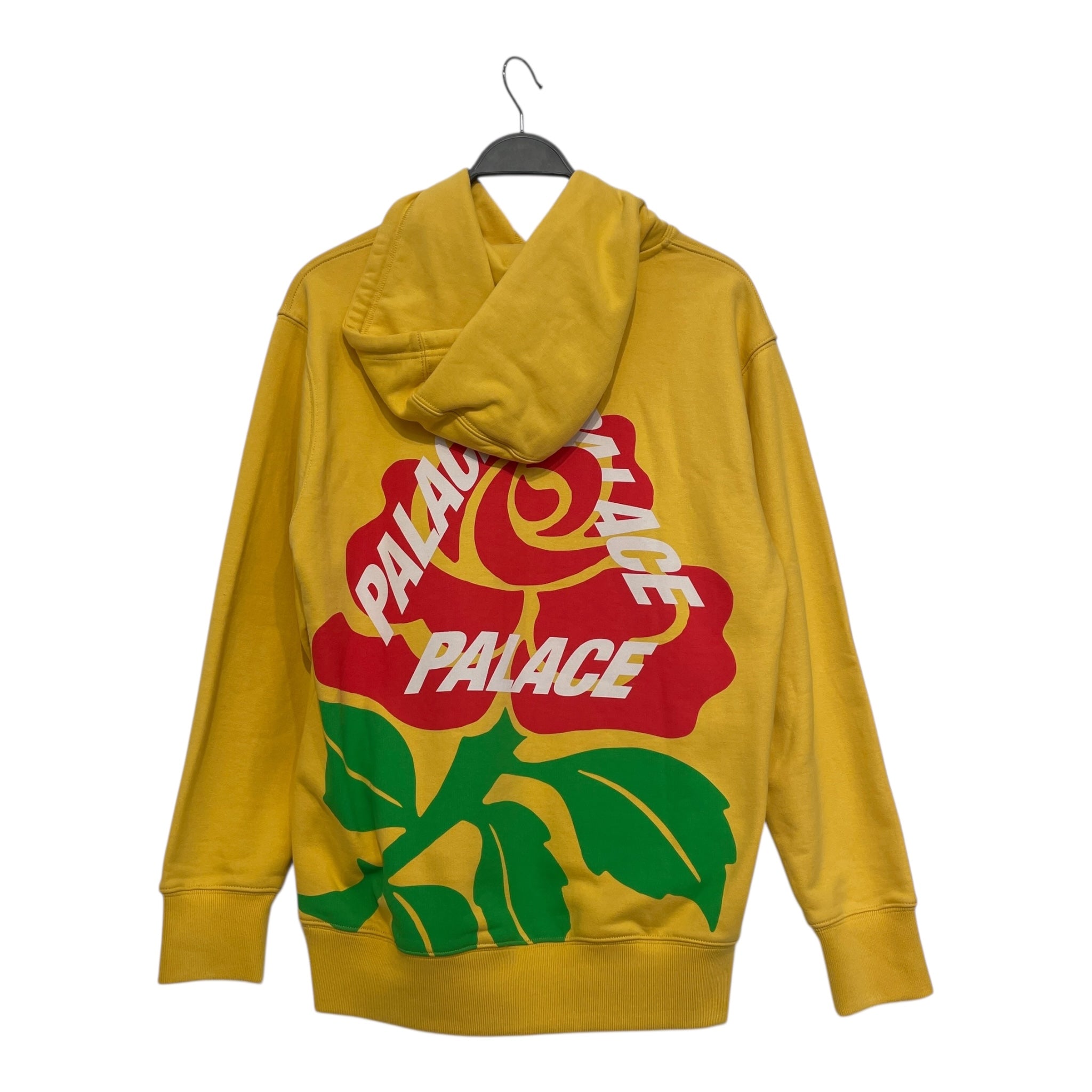 PALACE/Hoodie/M/Cotton/YEL/ROSE LOGO view 2