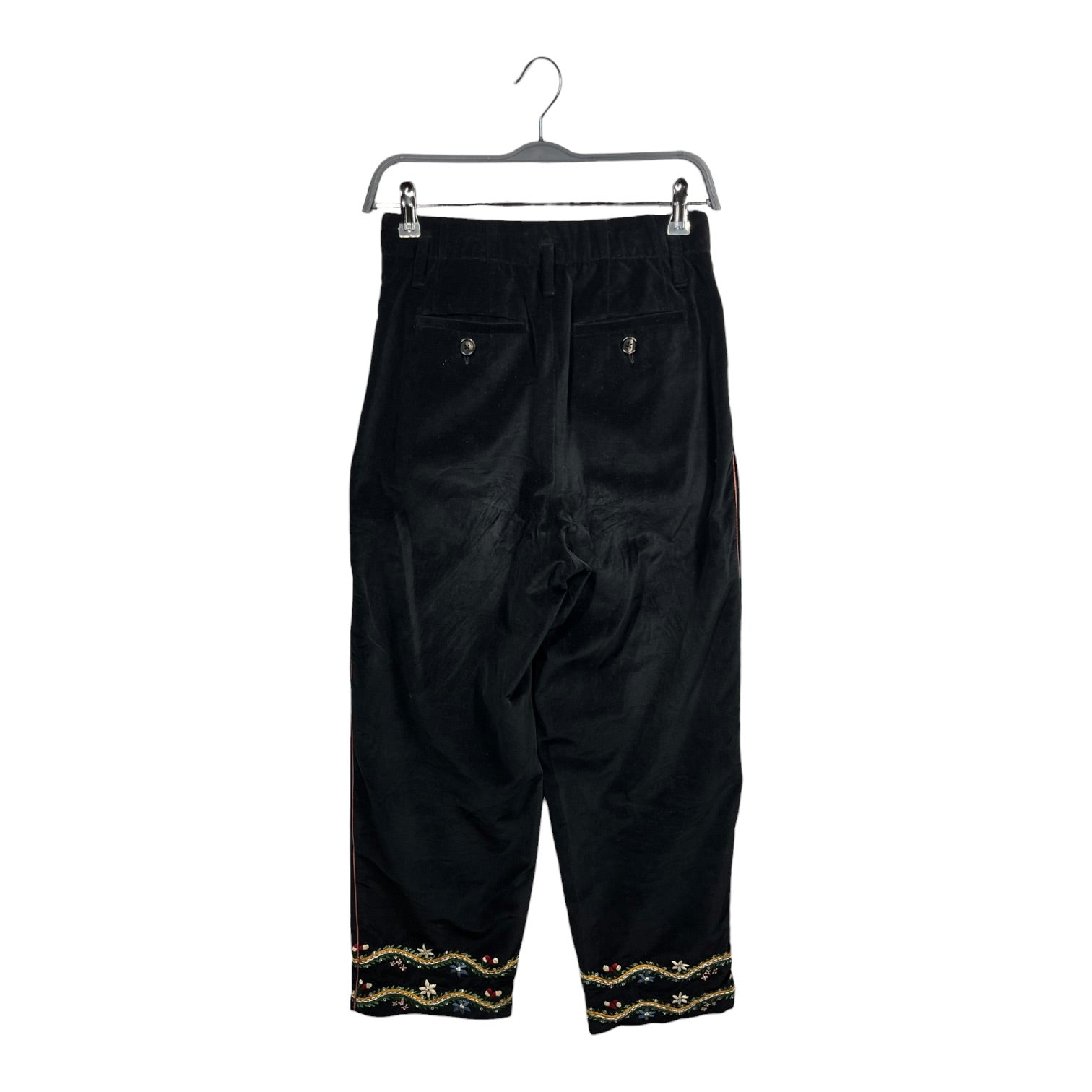 BODE/Straight Pants/25/Cotton/BLK/ALPINEFLOWER TROUSERS view 2