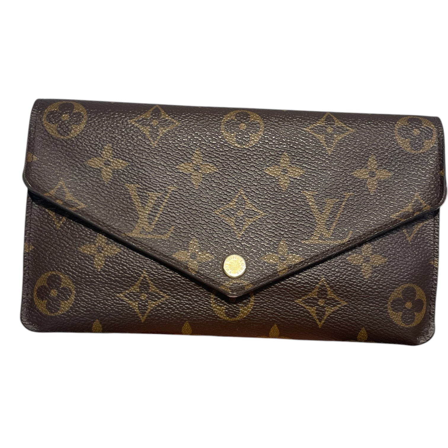 LOUIS VUITTON/Wallet/Monogram/Leather/BRW/L's/PNK ZIPPER WALLET INSIDE view 1