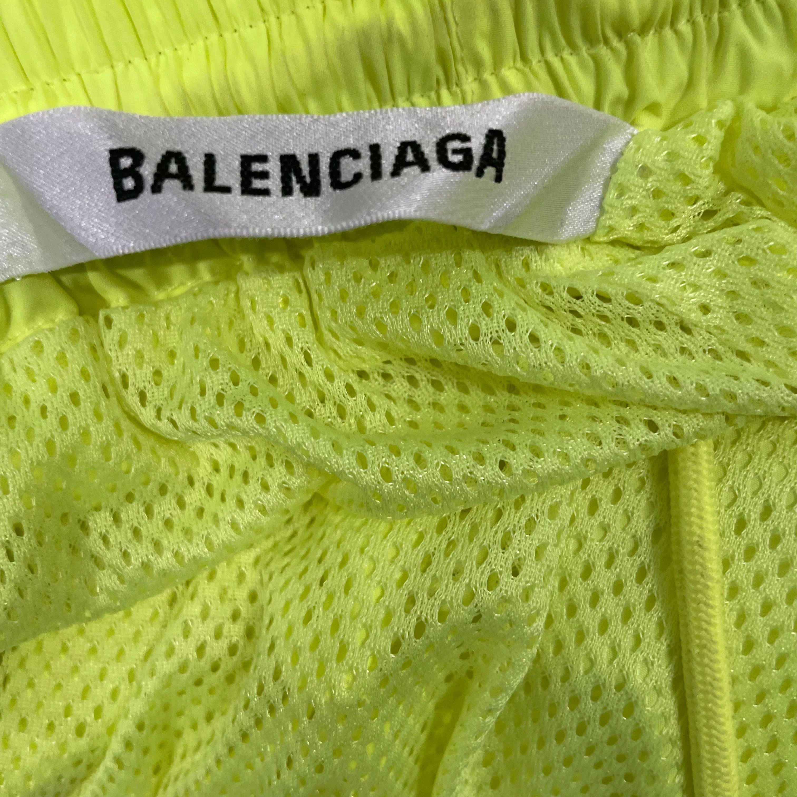 BALENCIAGA/Straight Pants/L/Acrylic/YEL/BALENCIAGA TRACK PANTS NEON view 3