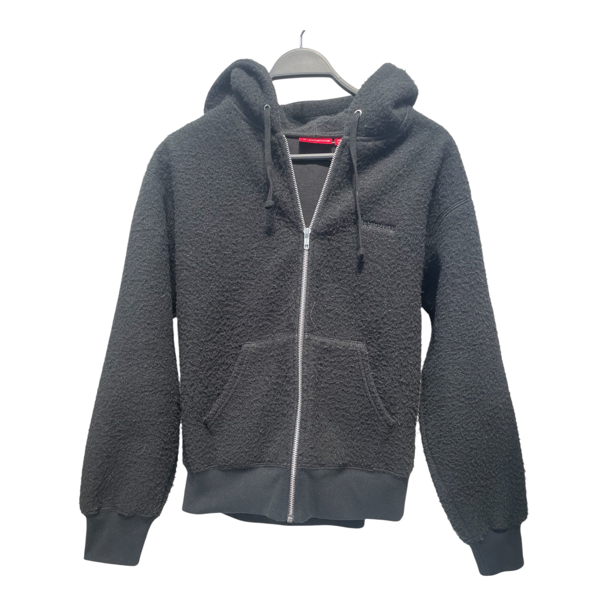 Supreme/Zip Up Hoodie/S/Polyester/BLK/FLEECE ZIP UP HOODIE view 1