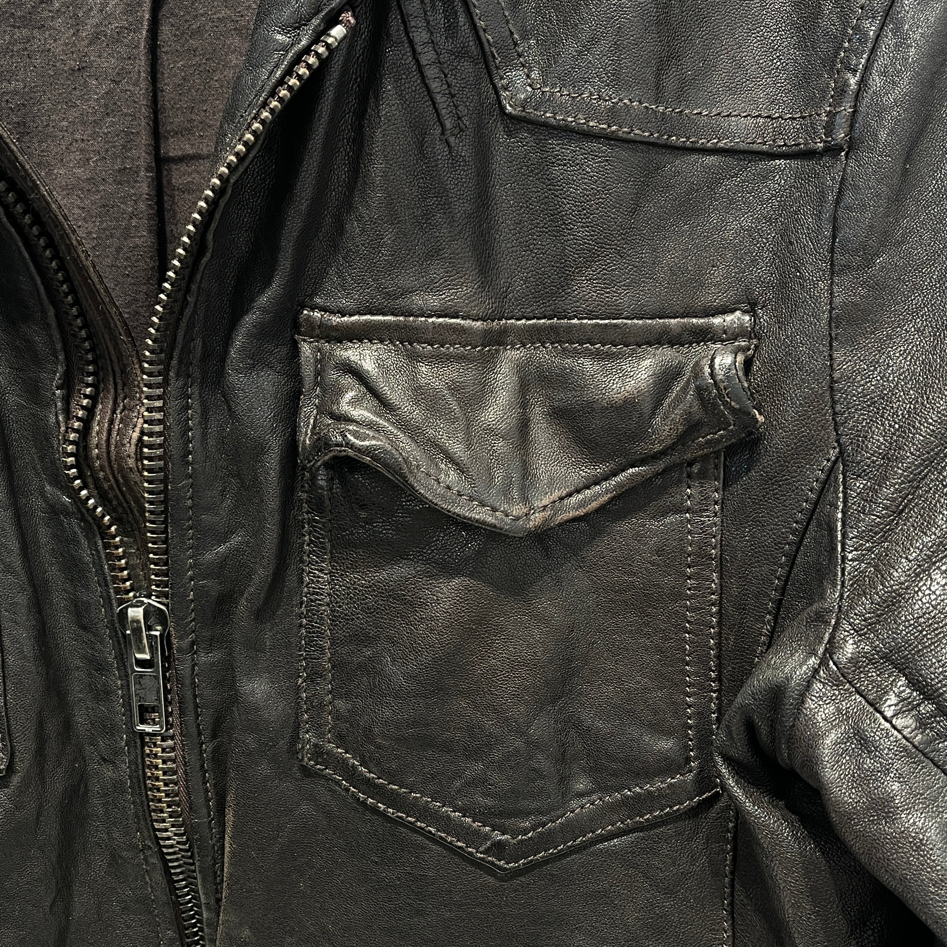 ALLSAINTS/Leather Jkt/L/Leather/BRW/Double Breasted/Spitalfields Jacks Place Jkt view 5