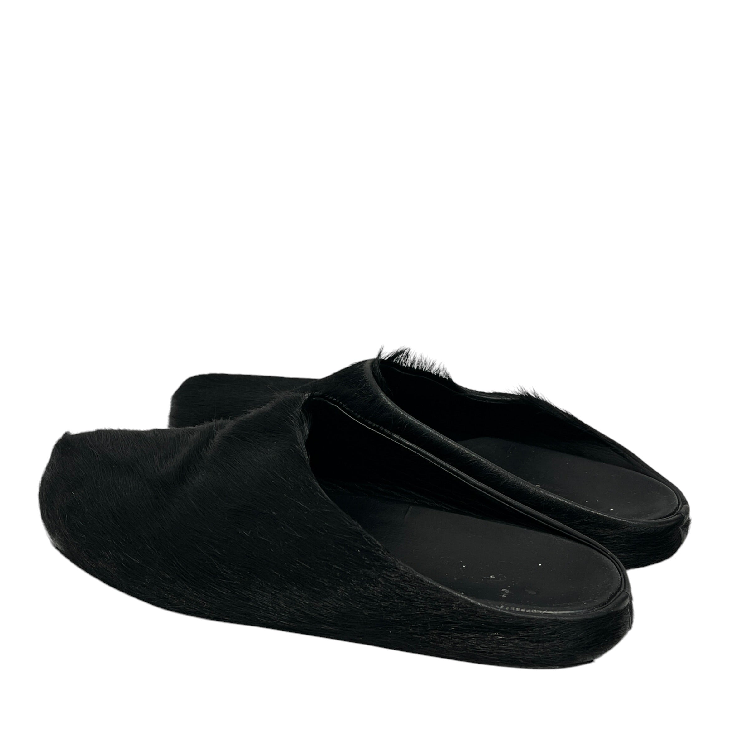 MARNI/Sandals/EU 46/Fake Fur/BLK/Fur Sandals view 2