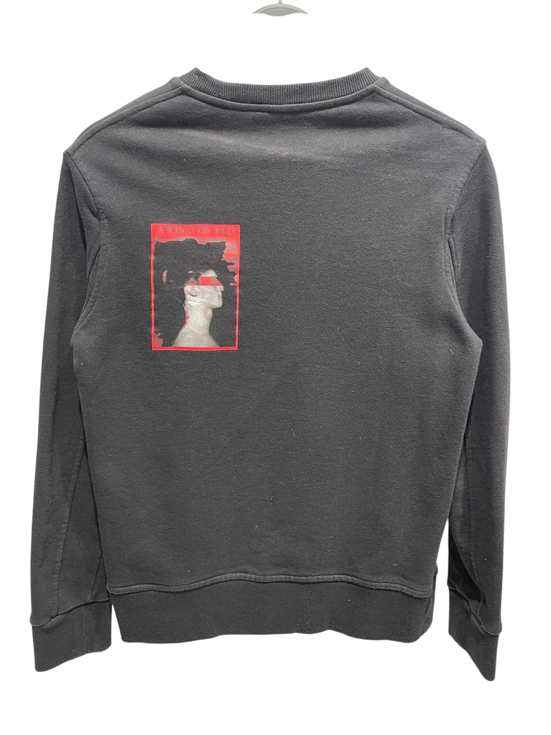 NEIL BARRETT/Sweatshirt/XS/Cotton/BLK/Black A Kind Of Red Crewneck view 2