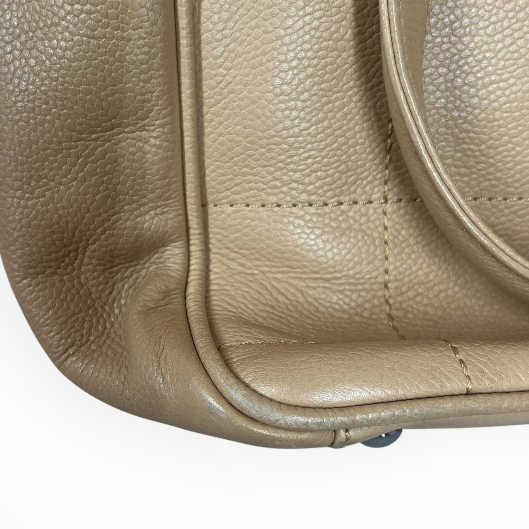 CHANEL/Tote Bag/Leather/BEG/Square Quilt Tote Bag view 8