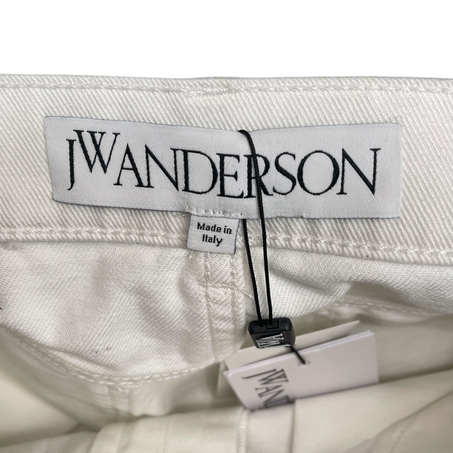 JW ANDERSON(J.W.ANDERSON)/Bottoms/4/Cotton/WHT/CRYSTAL-EMBELLISHED view 3