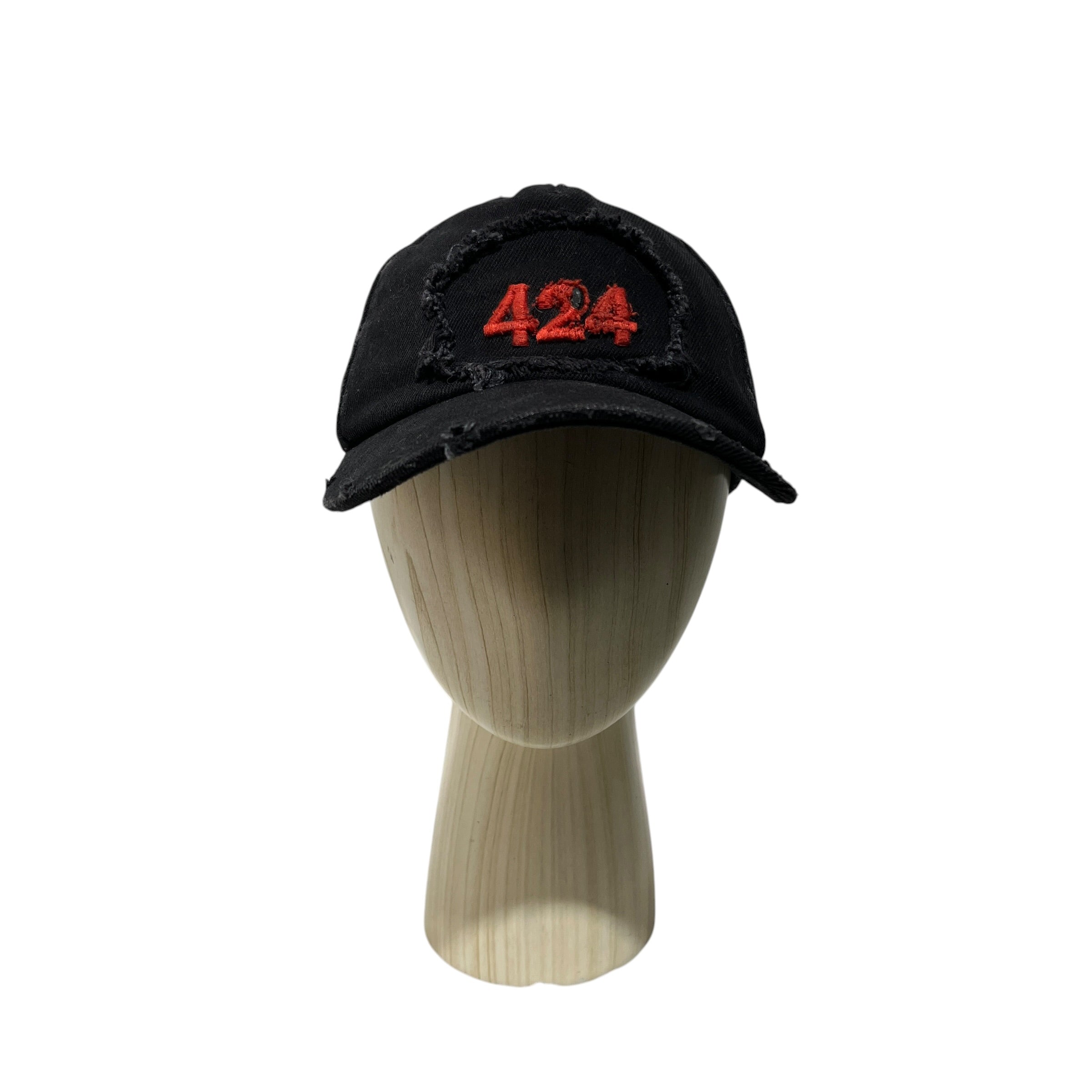 424(FourTwoFour)/Cap/OS/Cotton/BLK/M's/DISTRESSED view 1