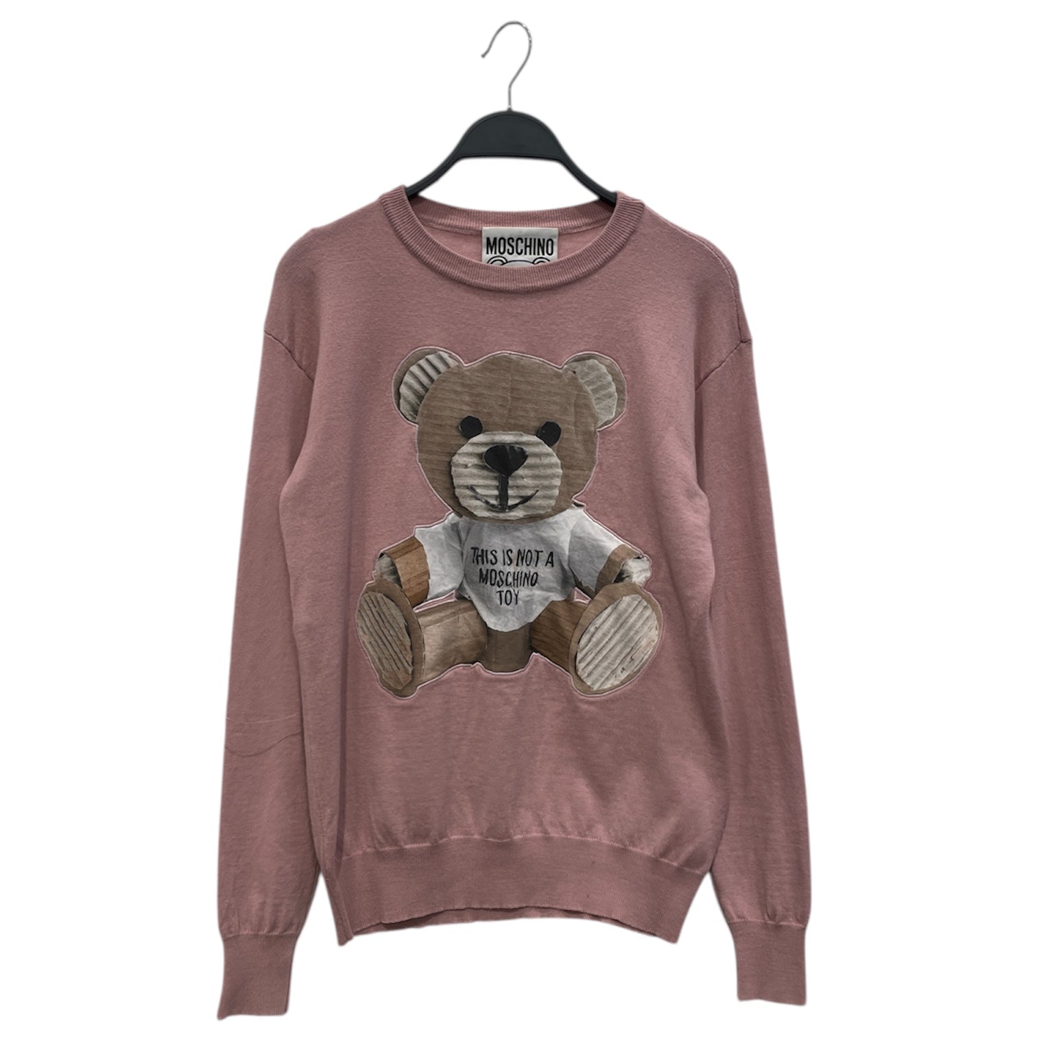 MOSCHINO/Sweater/Graphic/Wool/PNK/'THIS IS NOT..." BEAR view 1