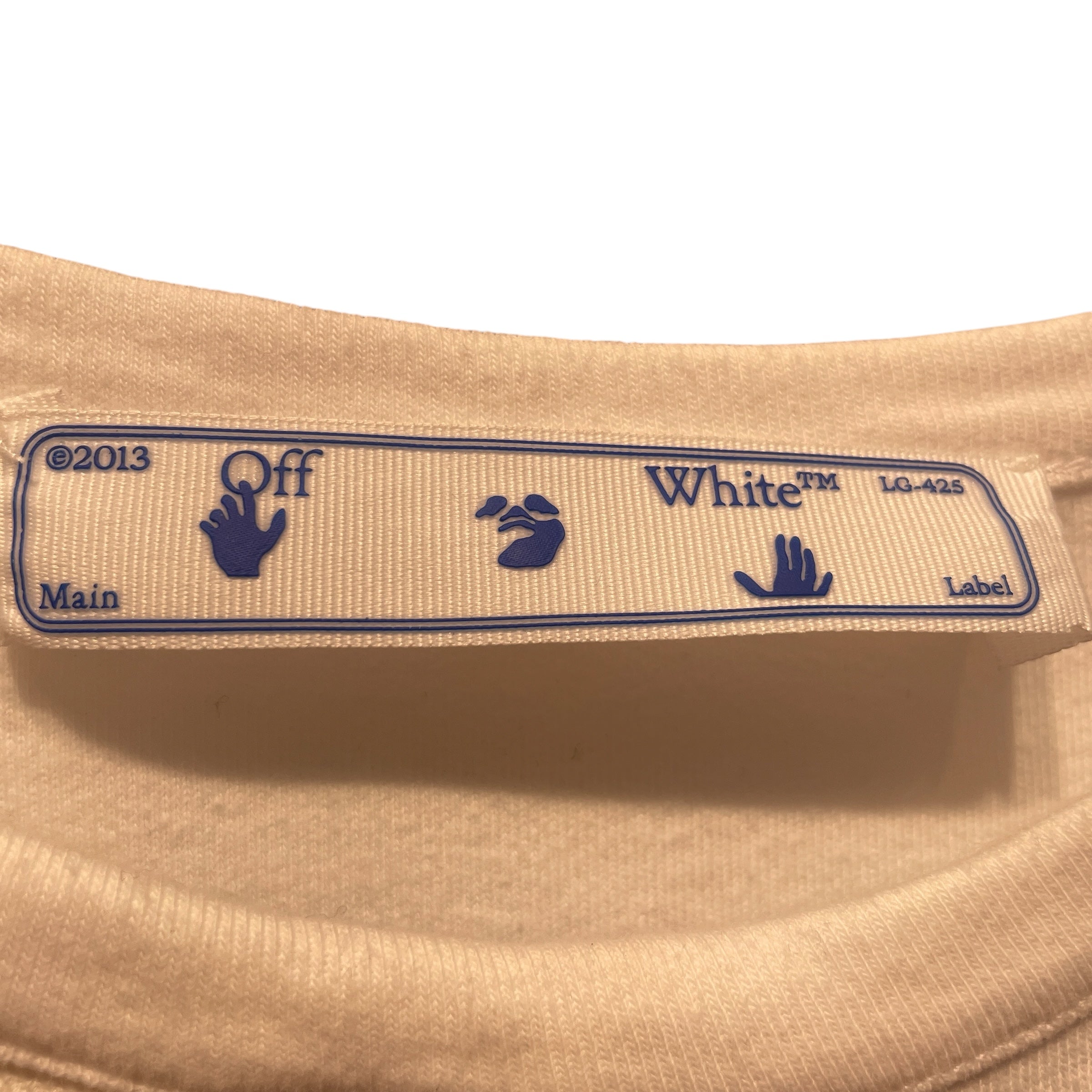 OFF-WHITE/T-Shirt/M/Cotton/WHT/ view 3