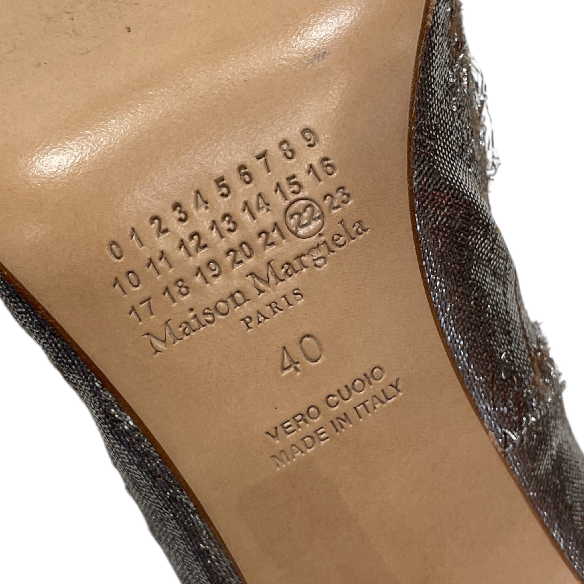 Maison Margiela/Heels/EU 40/SLV/DISTRESSED METALLIC HEELS view 6