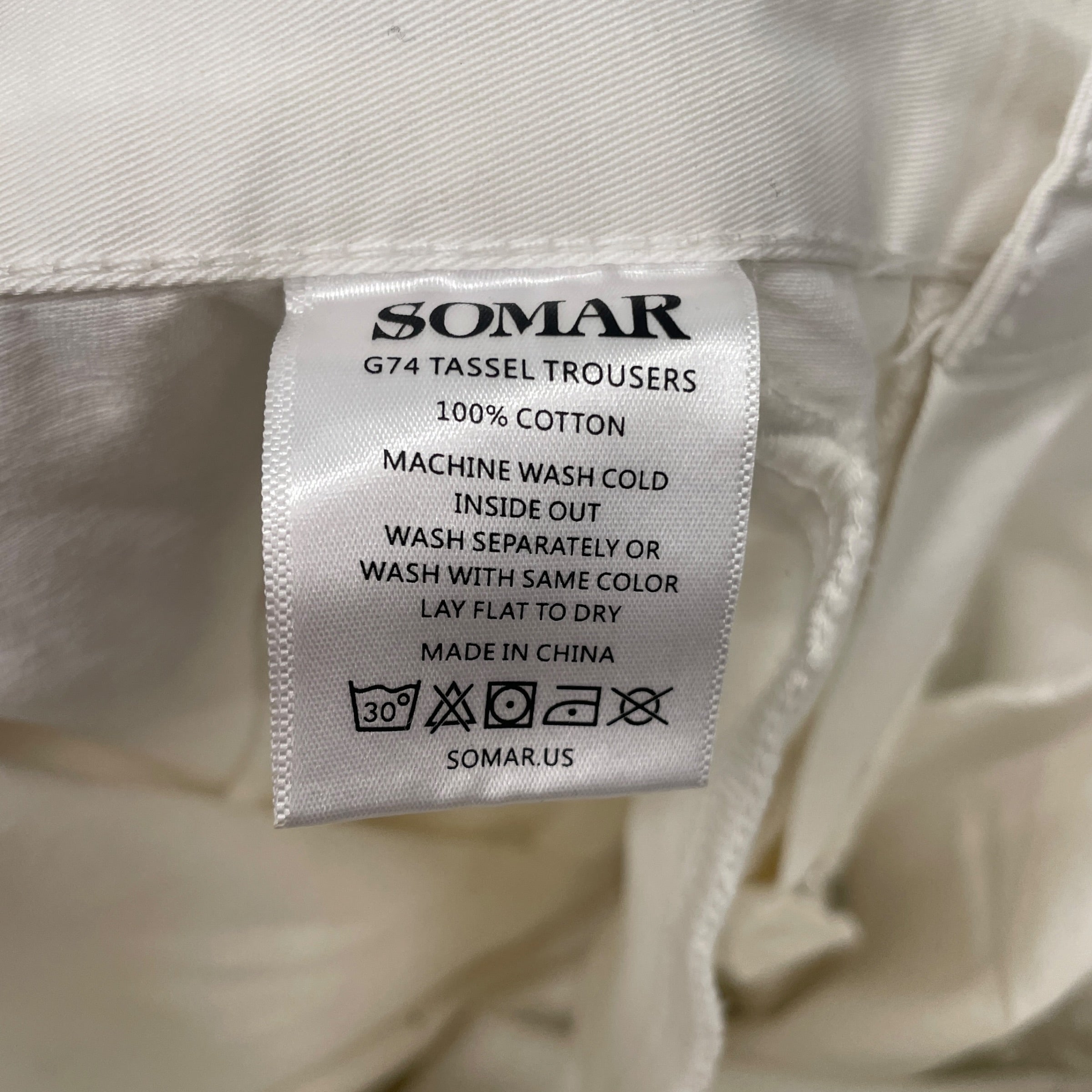 SOMAR/Pants/28/Cotton/WHT/TASSLE FLARE PANTS view 4