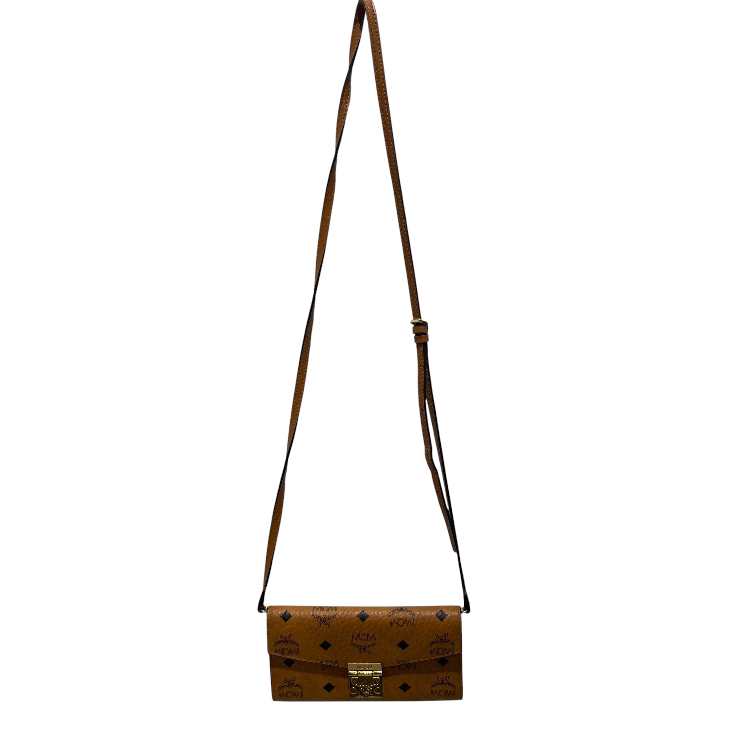 MCM/Cross Body Bag/Monogram/Leather/BEG/tracy view 1