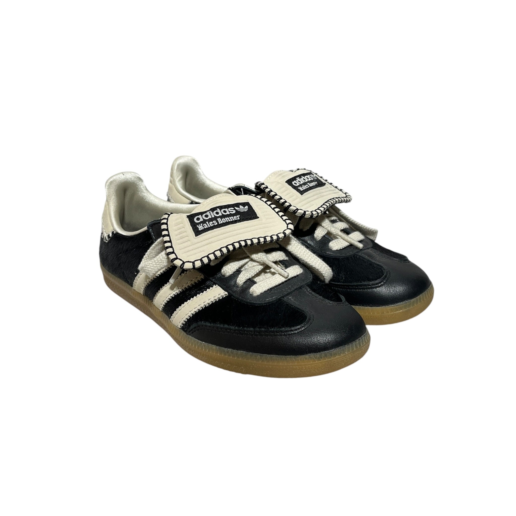adidas/WALES BONNER/Low-Sneakers/US 5/Cotton/BLK/SAMBA view 1