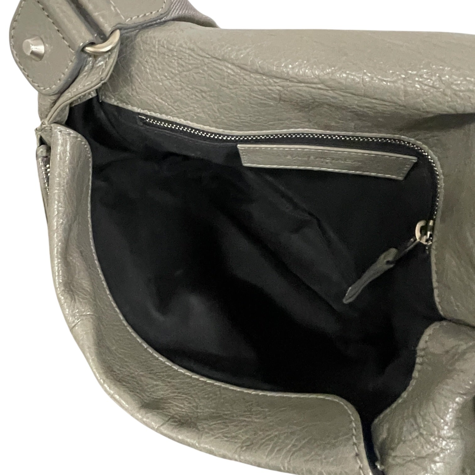 BALENCIAGA/Cross Body Bag/Leather/GRY/ view 5