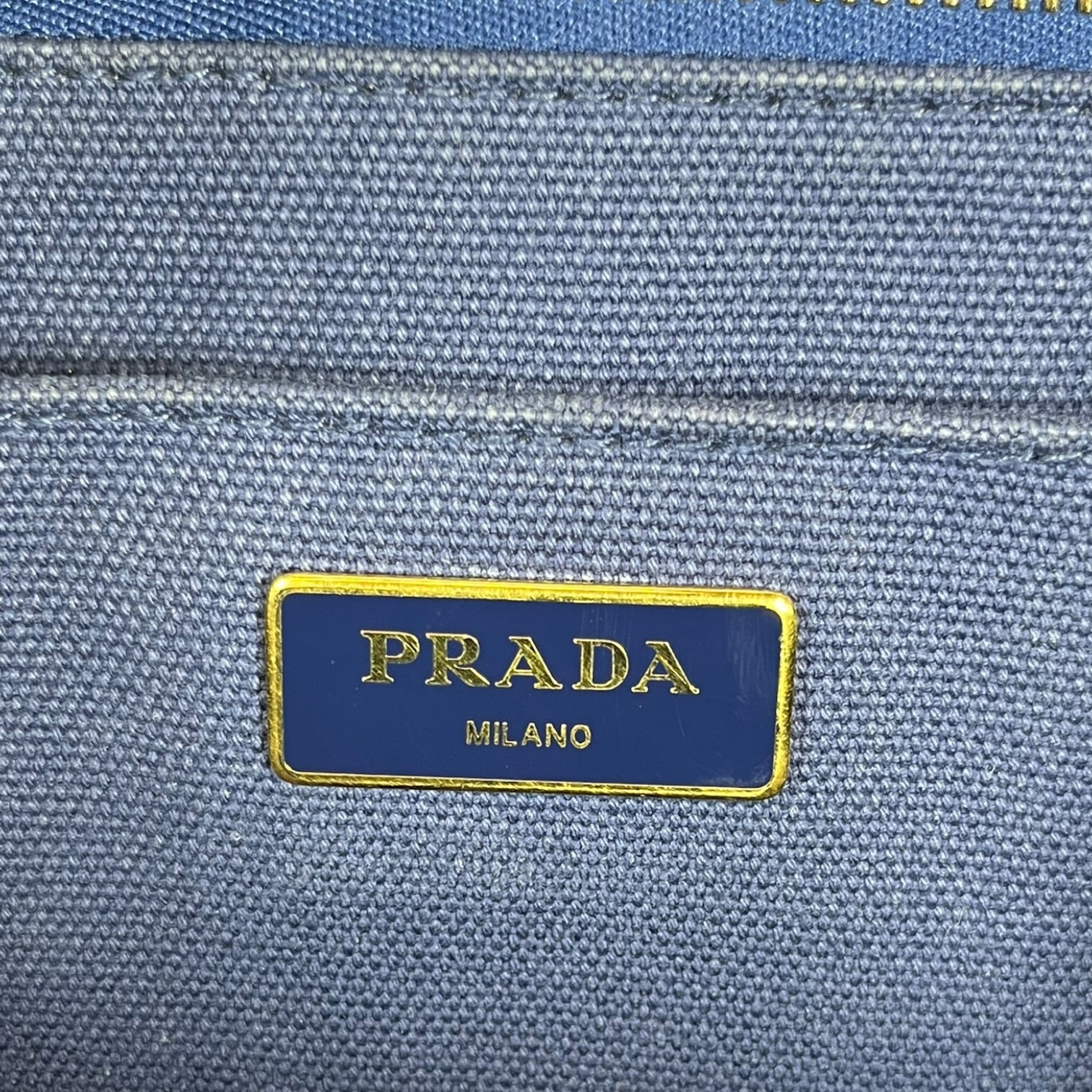 PRADA/Tote Bag/Graphic/Cotton/NVY/CANAPA LOGO view 6