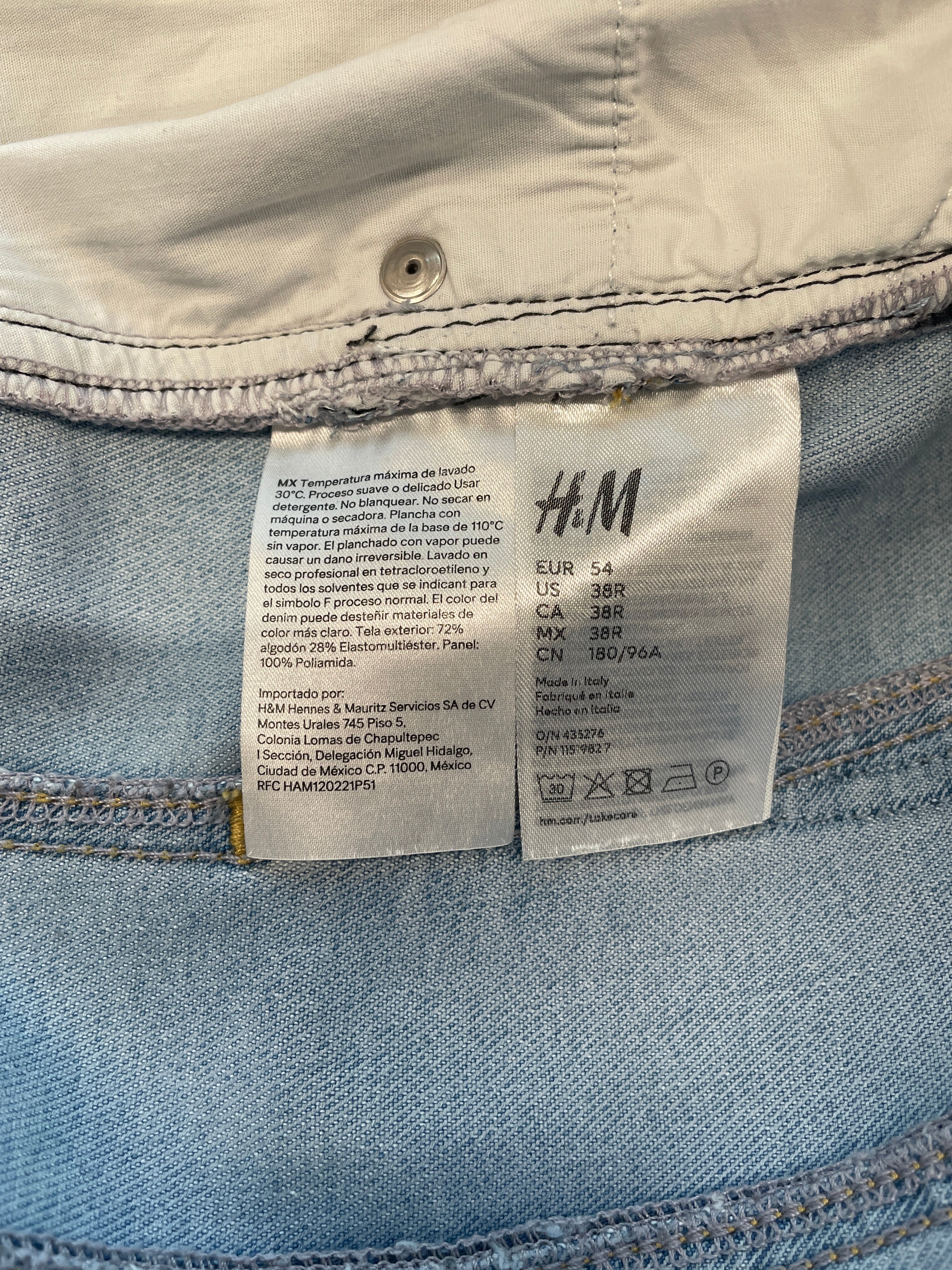 Thierry Mugler/H&M/Bootcut Pants/54/Denim/BLU/Border/SPIRAL JEANS MEN view 7