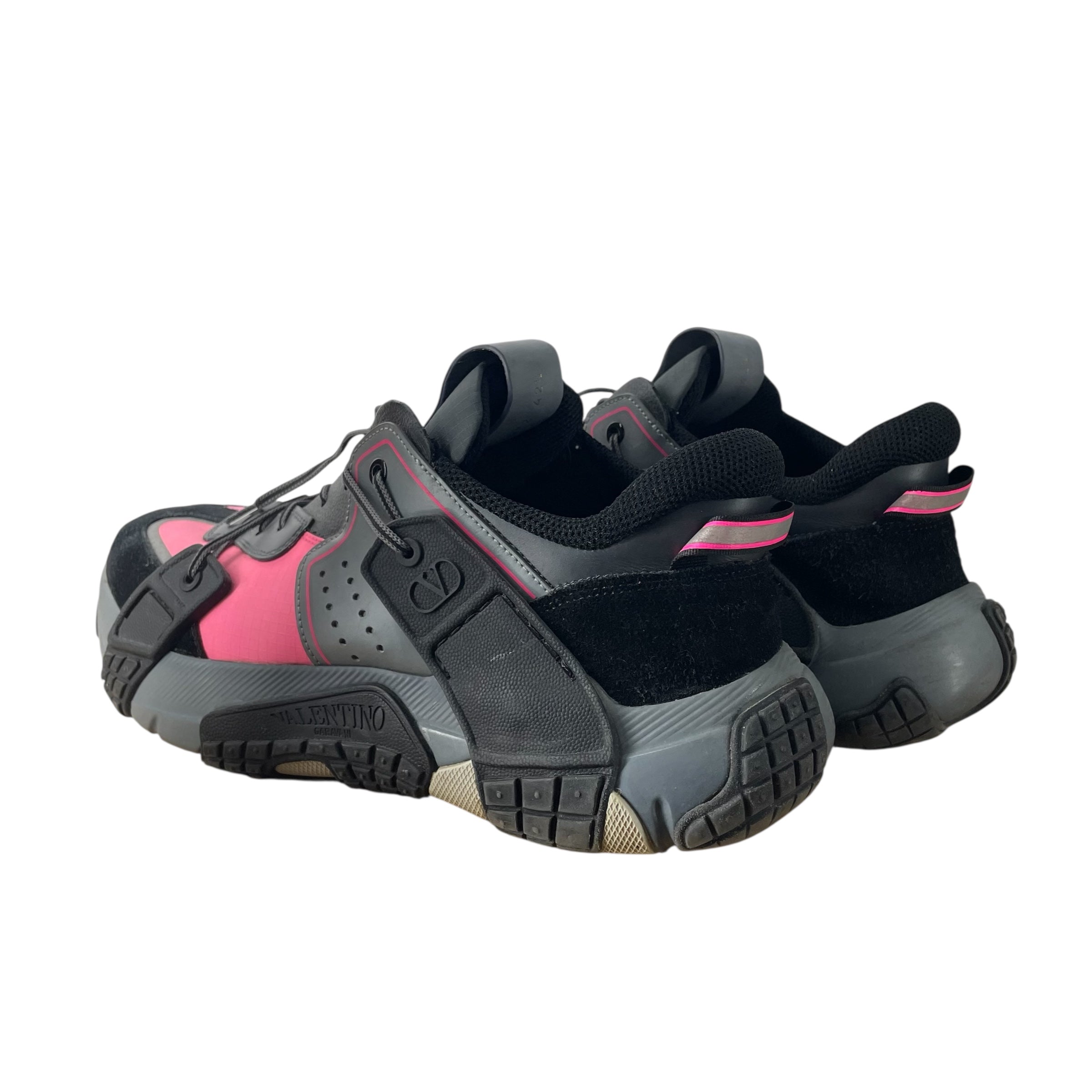 VALENTINO/Low-Sneakers/EU 42.5/Leather/PNK/HIKING SNEAKER BLK/PNK view 2