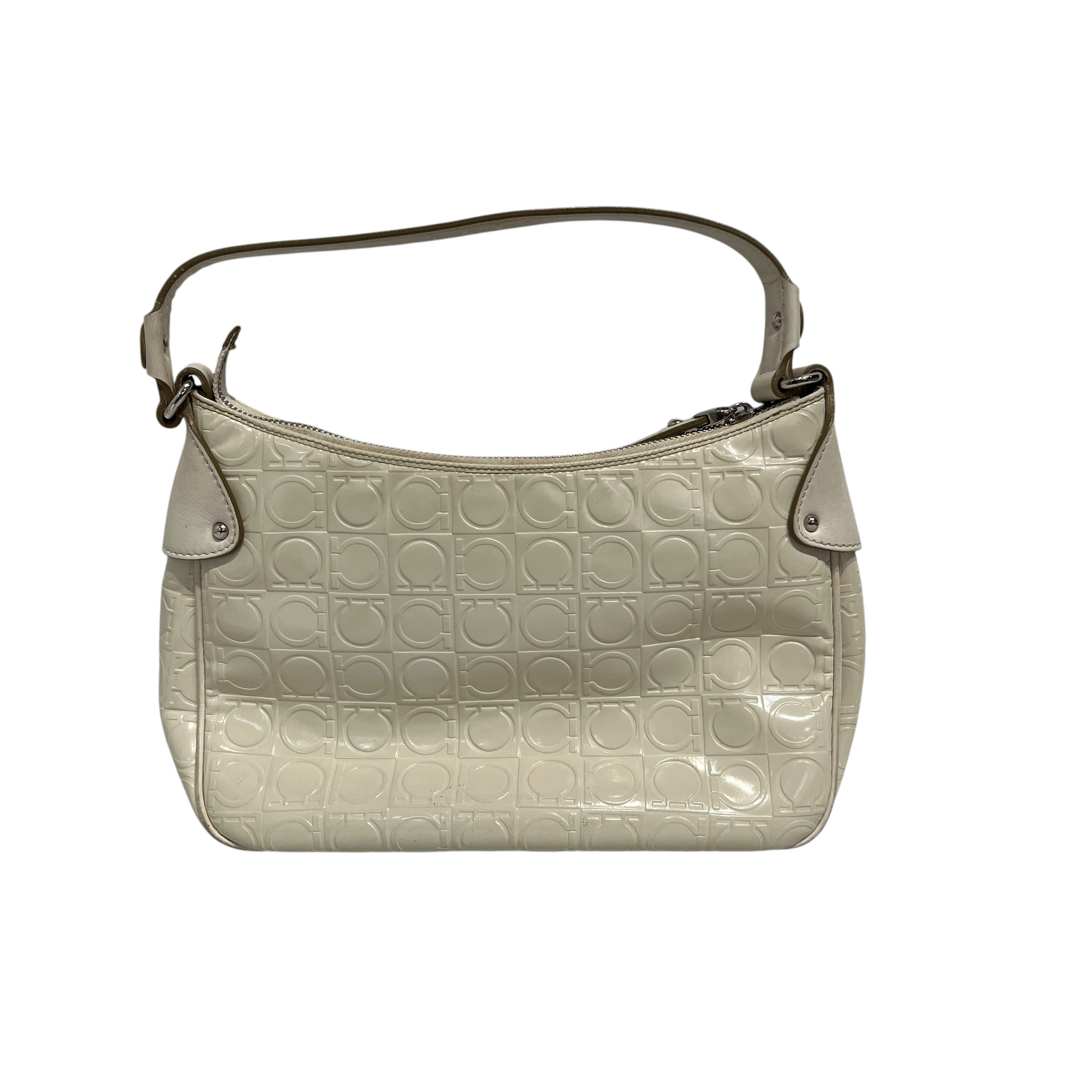 Salvatore Ferragamo/Hand Bag/Monogram/Leather/WHT/AU21 B472 view 2