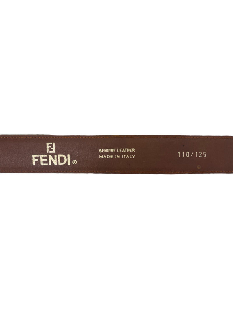 FENDI/Belt/Brown/Leather/