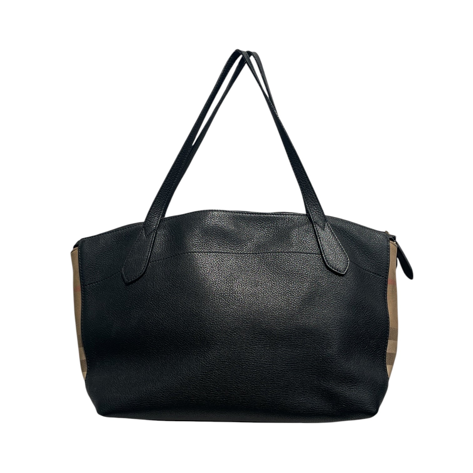 BURBERRY/Tote Bag/Leather/BLK/ view 2