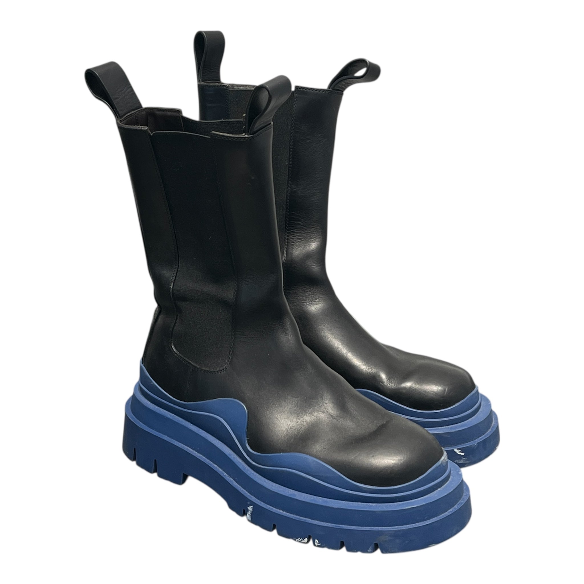 BOTTEGA VENETA/Boots/US 7/Leather/BLK/ view 1