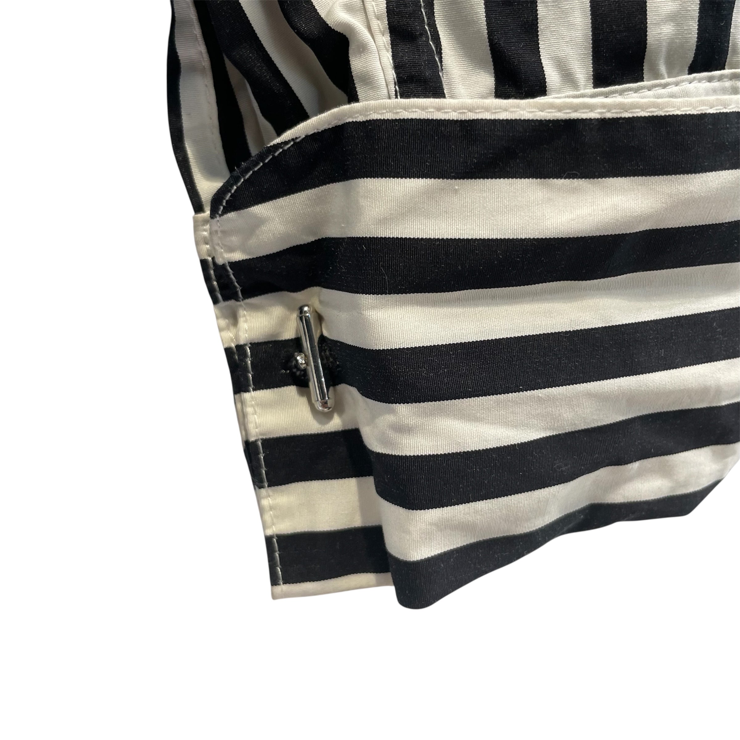 DRIES VAN NOTEN/LS T-Shirt/XS/Cotton/BLK/striped sleeve view 4