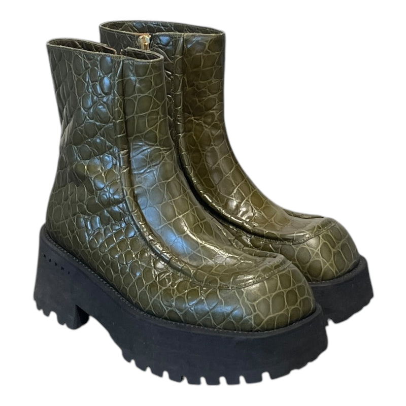MARNI/Boots/EU 37/GRN/CROC EMBOSSED