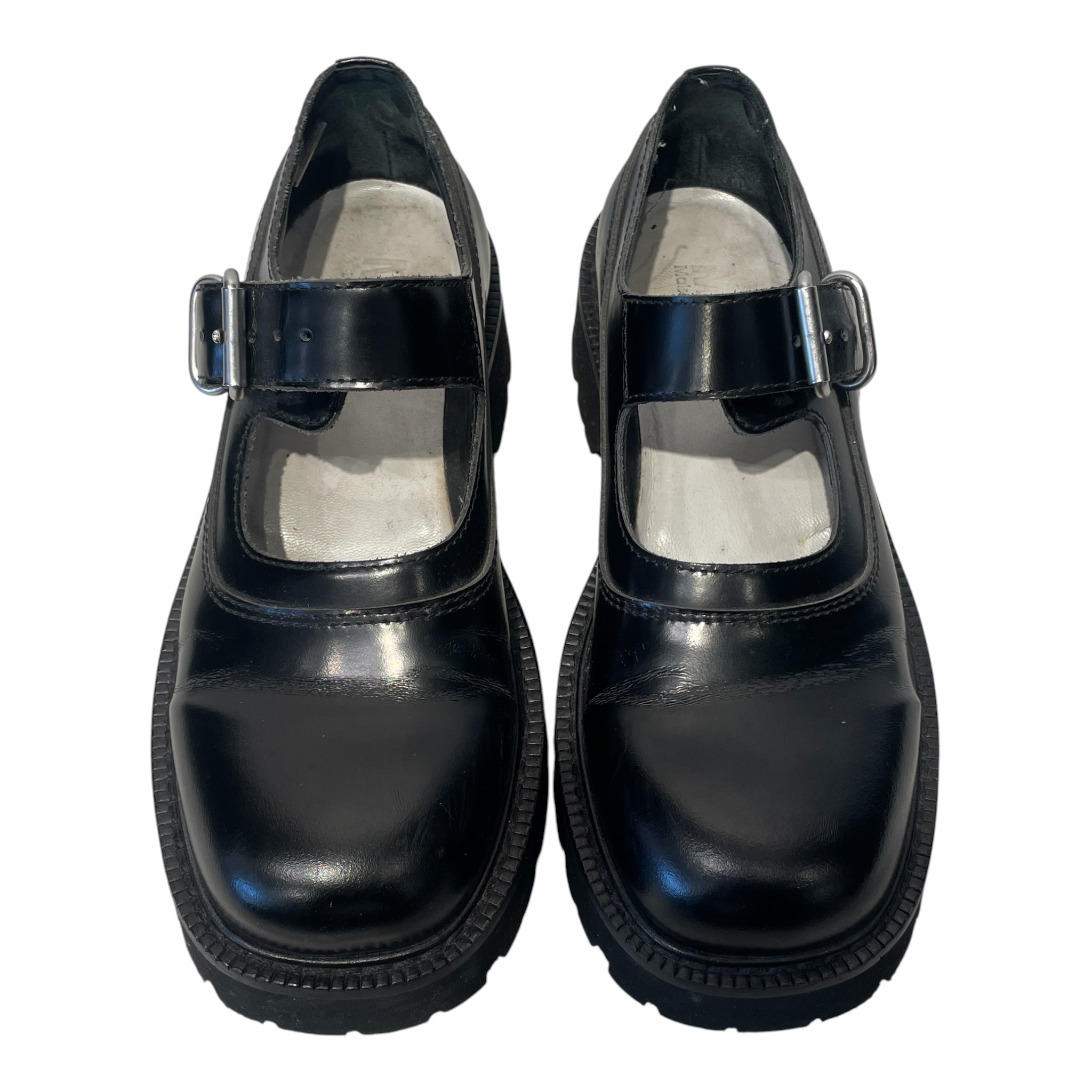 MM6/Loafers/EU 38.5/Leather/BLK/MARY JANE view 3