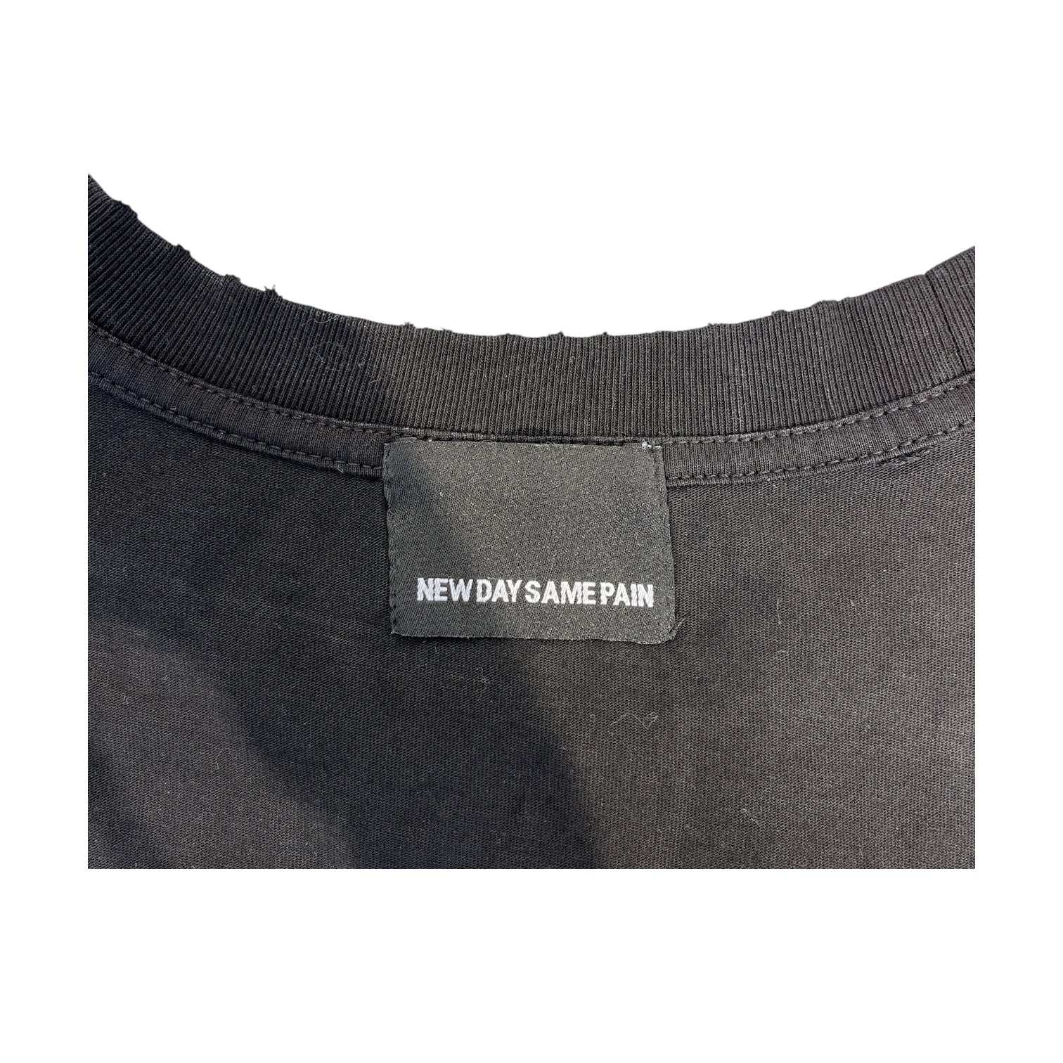 NEW DAY SAME PAIN/T-Shirt/M/Cotton/BLK/DOUBLE GOAT HEAD GRAPHIC view 3