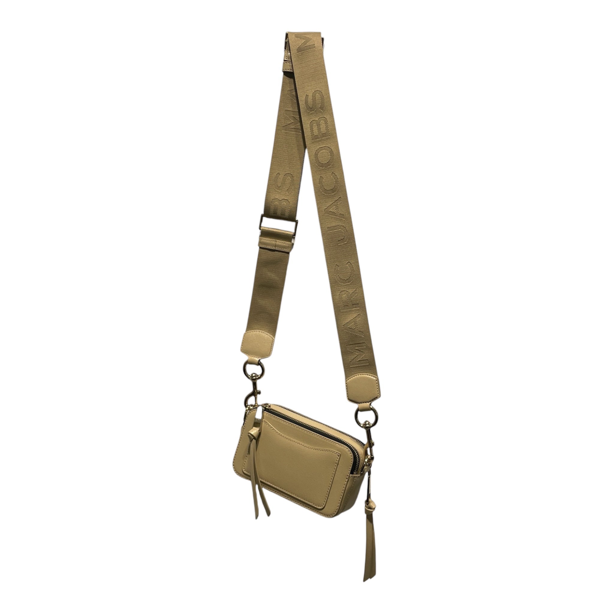 MARC JACOBS/Cross Body Bag/Acrylic/BEG/Creme Crossbody Gold Logo view 2
