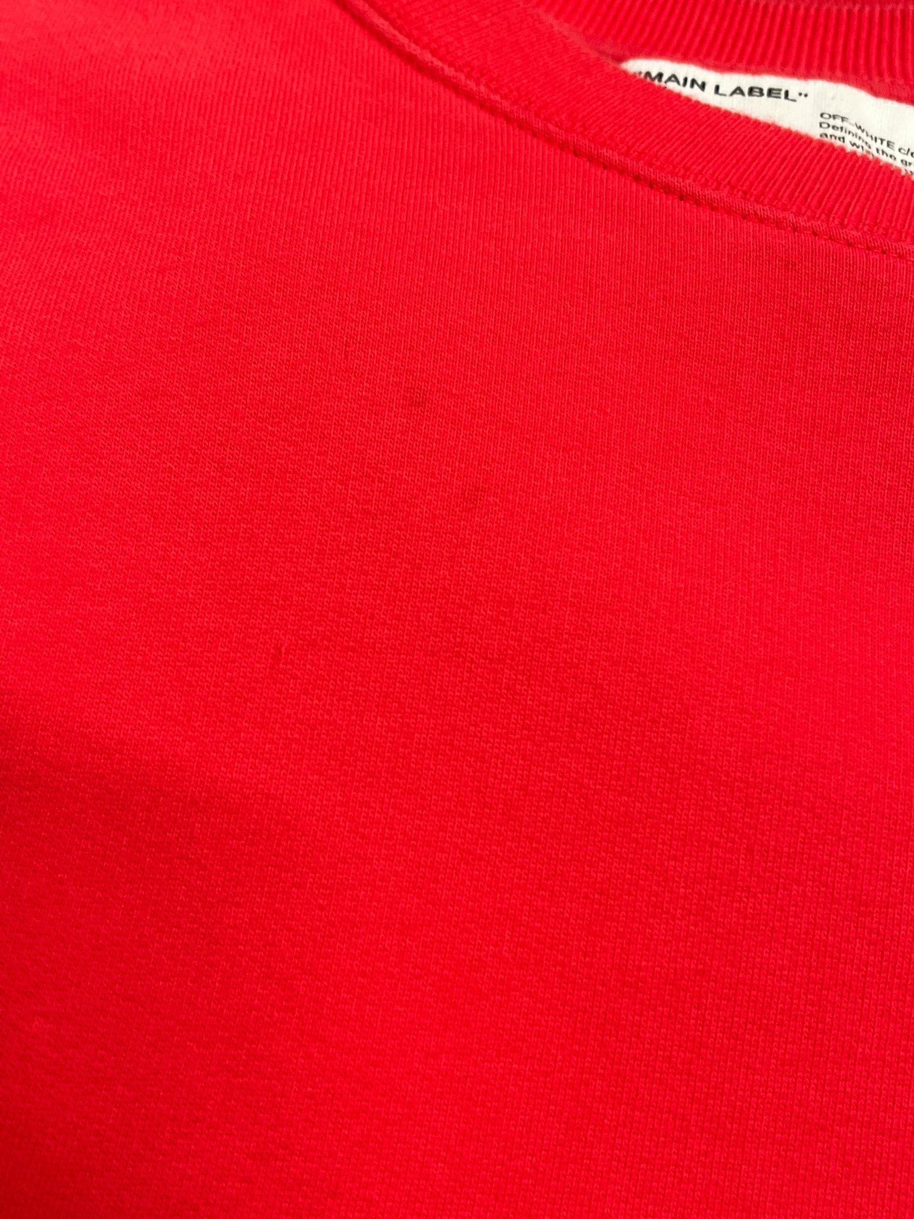 OFF-WHITE/Sweatshirt/S/Graphic/Cotton/RED/Pullover/FW20 MAN 3M 4SIDE DIAG. PRINT view 8