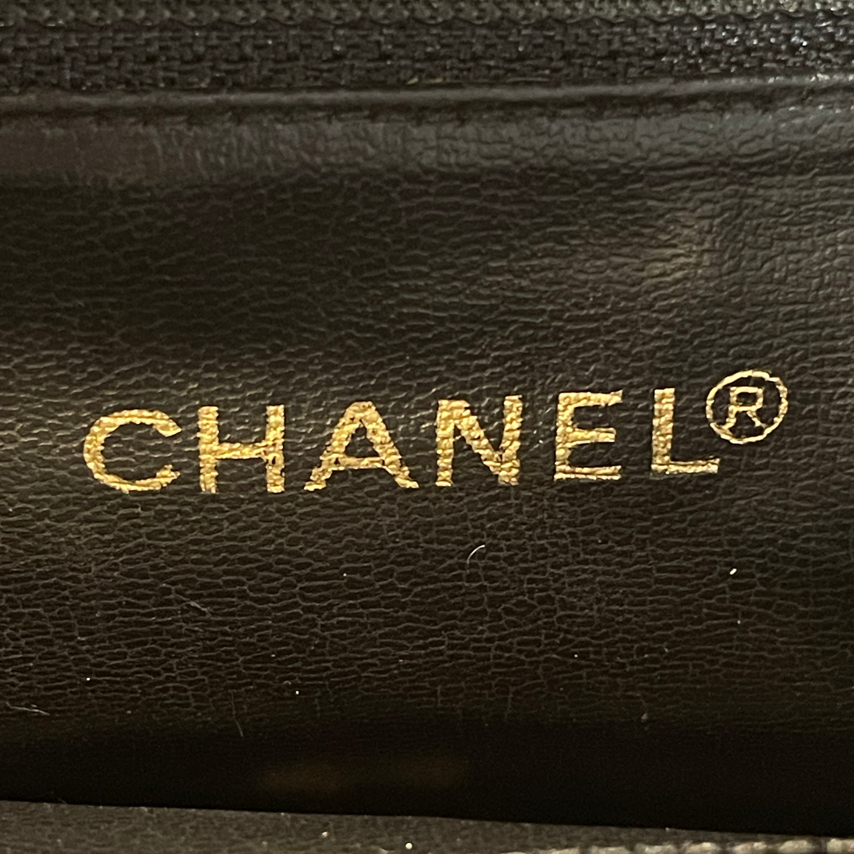CHANEL/Tote Bag/Leather/BLK/Chain Link Tote view 6